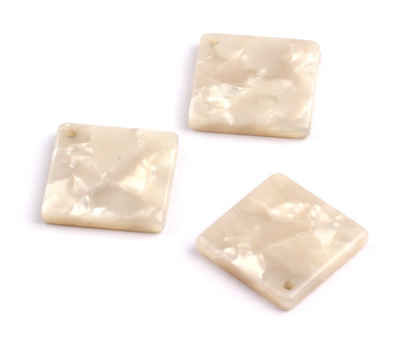 Acetate Square Charms - Square Earings and Pendant - Earring Findings - Jewelry Supplies - Color Code: A30 - 18x18mm - AC1078D - DOMEDBAZAAR