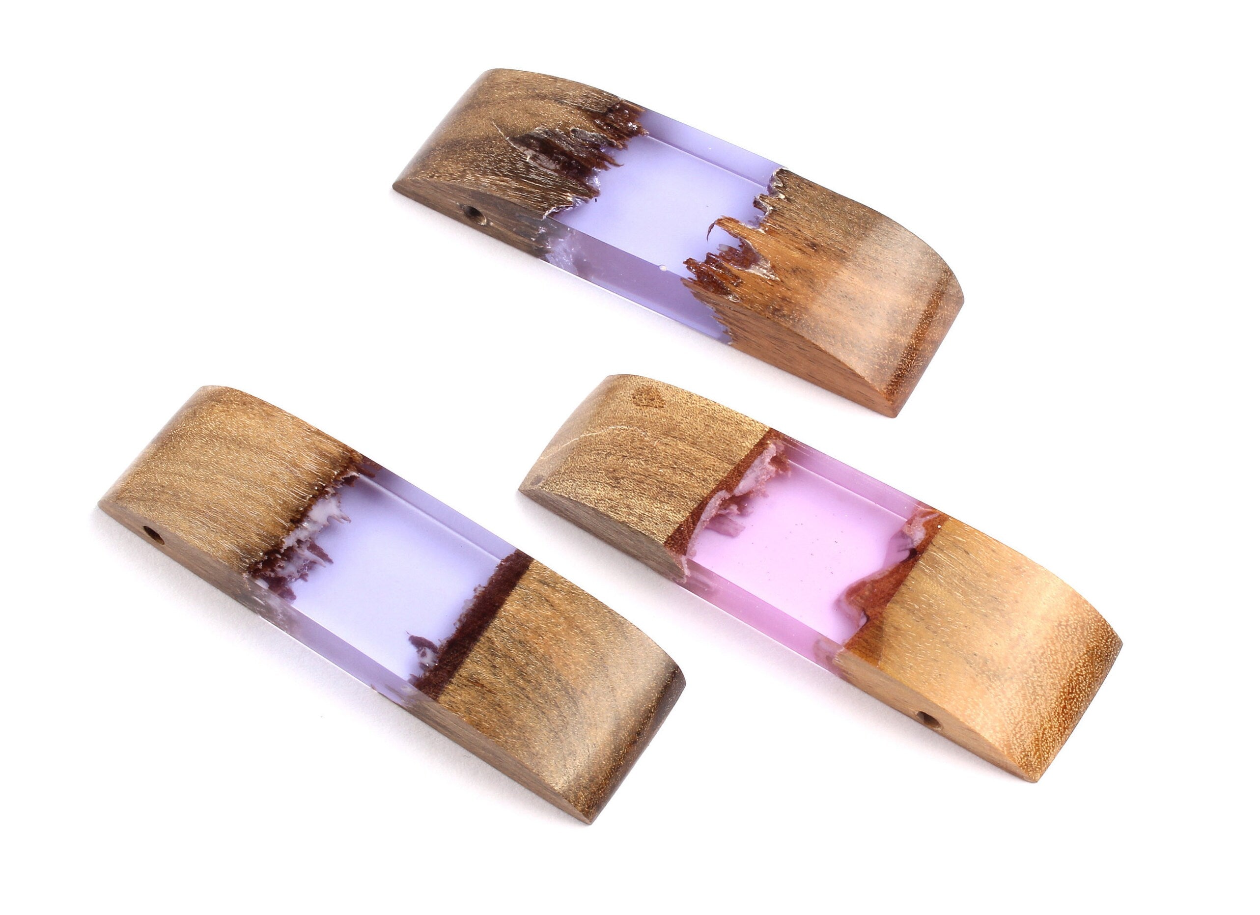 Griding Glue Oak Bark Wood Pendant - Purple Oak Bark Griding Glue - Griding Glue Pendant - 56.2x16.7x8.07mm - BB1049C - DOMEDBAZAAR
