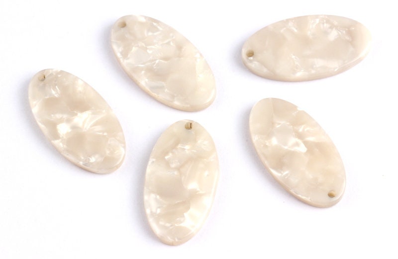 Acetate Oval Charms - Oval Earrings and Pendant - Earring Findings - Jewelry Supplies - Color Code: A12 - 26x13.7x2.53mm - AC1077D - DOMEDBAZAAR