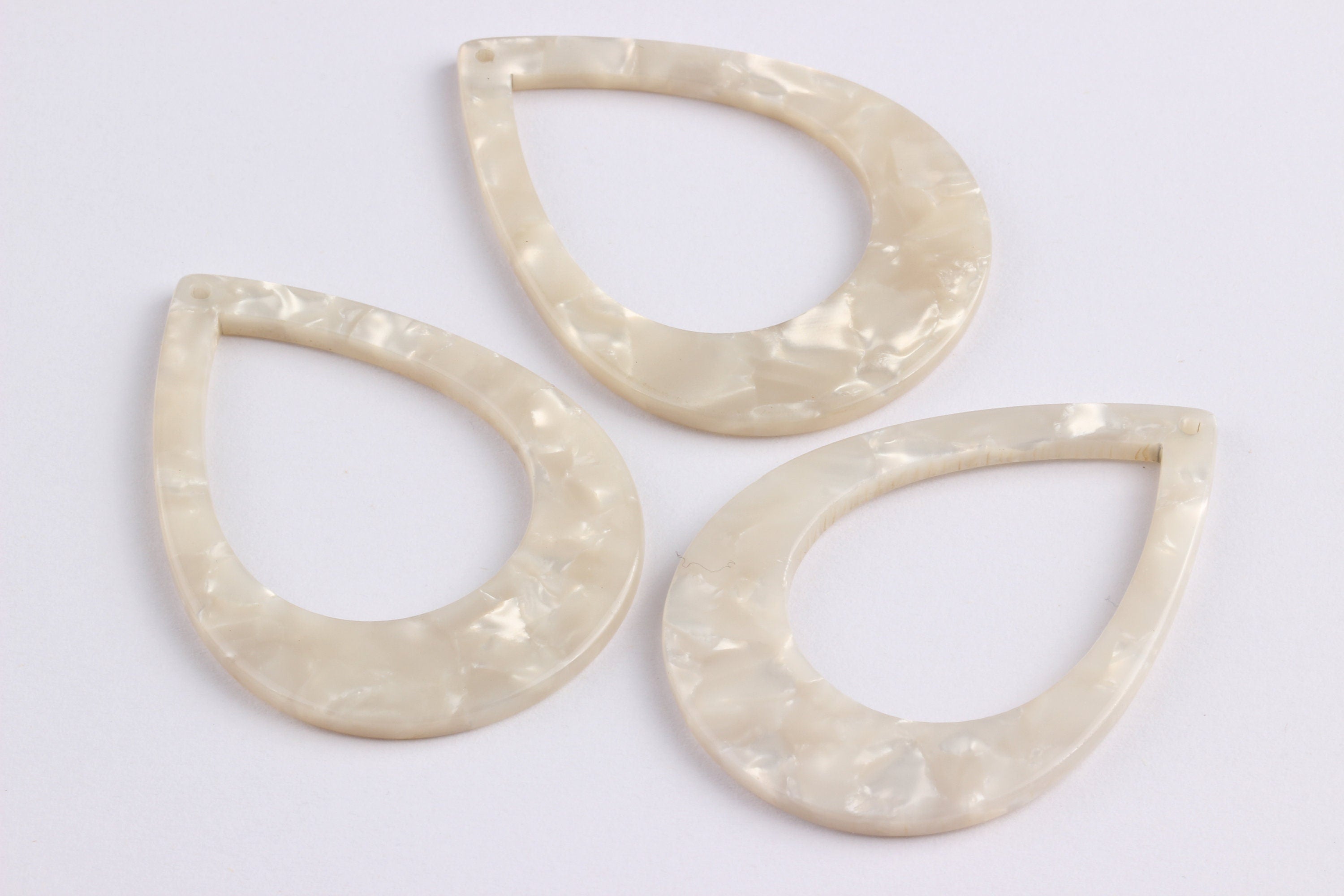 Acetate Drop Charms - Drop Earrings and Pendant - Earring Findings - Jewelry Supplies - Color Code: A12 - 46x33x2.5mm - AC1022E - DOMEDBAZAAR
