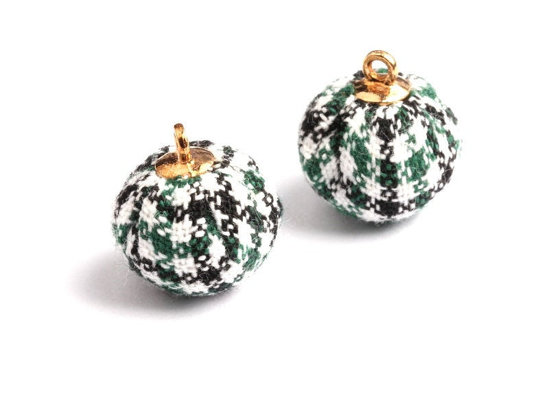 Pom Pom Earring Charms - Fur Ball Pendant - Aluminum Alloy - Earring Findings - Jewelry Accessories - 17.1x14.8x14.8mm - TT1009A - DOMEDBAZAAR