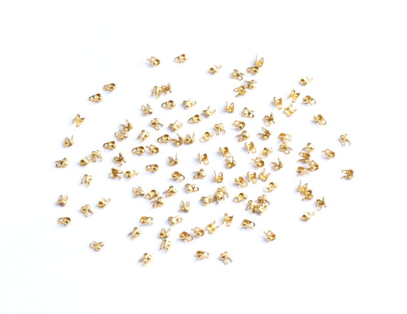 1.5 Ball Chain Clasp - 1.5 Raw Brass Chain Clasp - 1.5 Raw Brass Connector Clasp - - Jewelry Supplies - 4x2.2mm - PP1150 - DOMEDBAZAAR