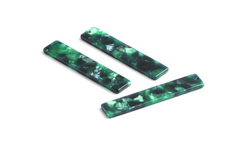 Acetate Stick & Bar Charms - Stick Earrings and Pendant - Earring Findings - Jewelry Supplies - Color Code: A13 - 51x10x2.53mm - AC1091A - DOMEDBAZAAR