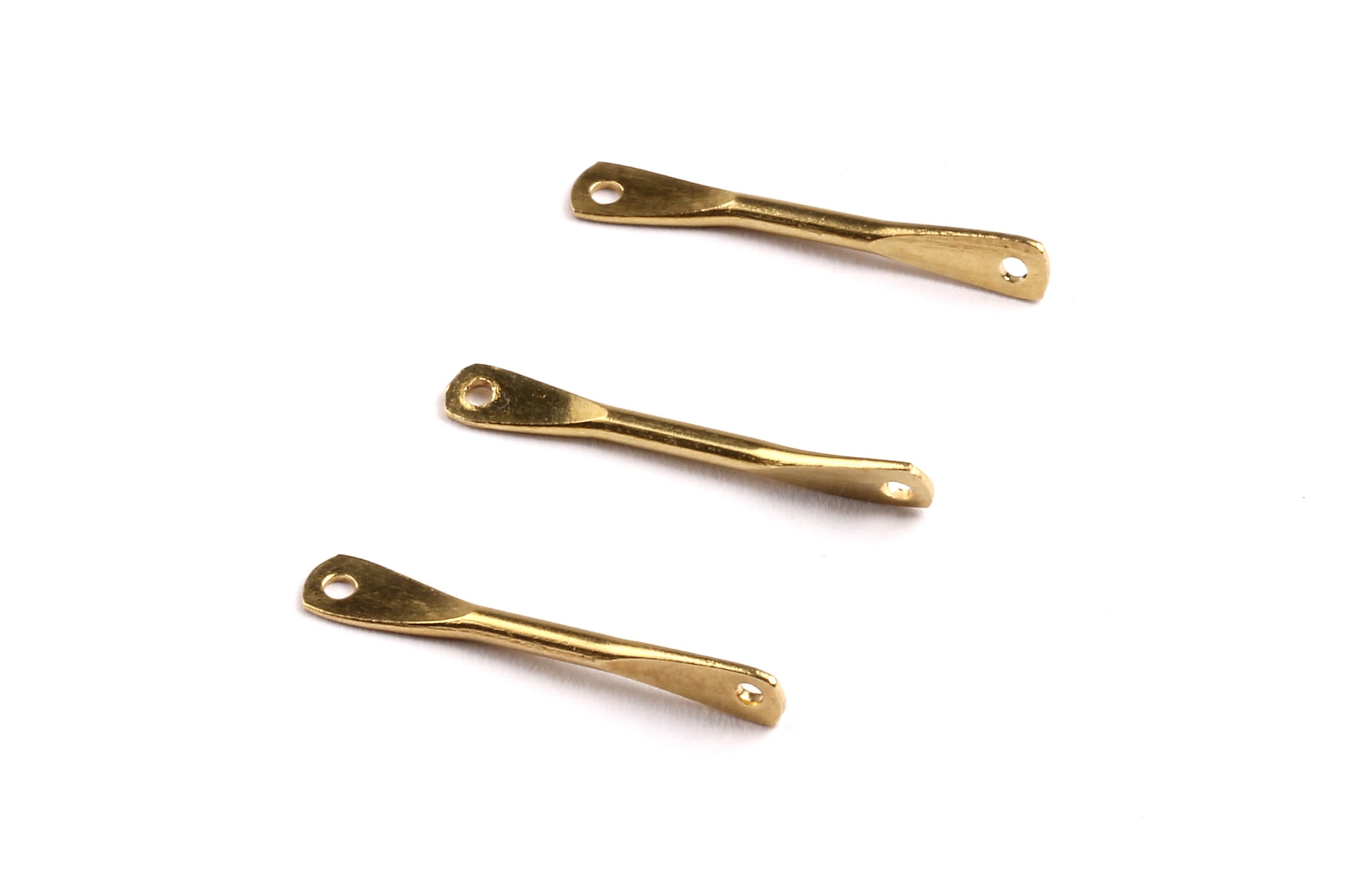 Brass Hammered Connector - Raw Brass Connector - Jewelry Supplies - 21x3.45x1.5mm - PP1315 - DOMEDBAZAAR