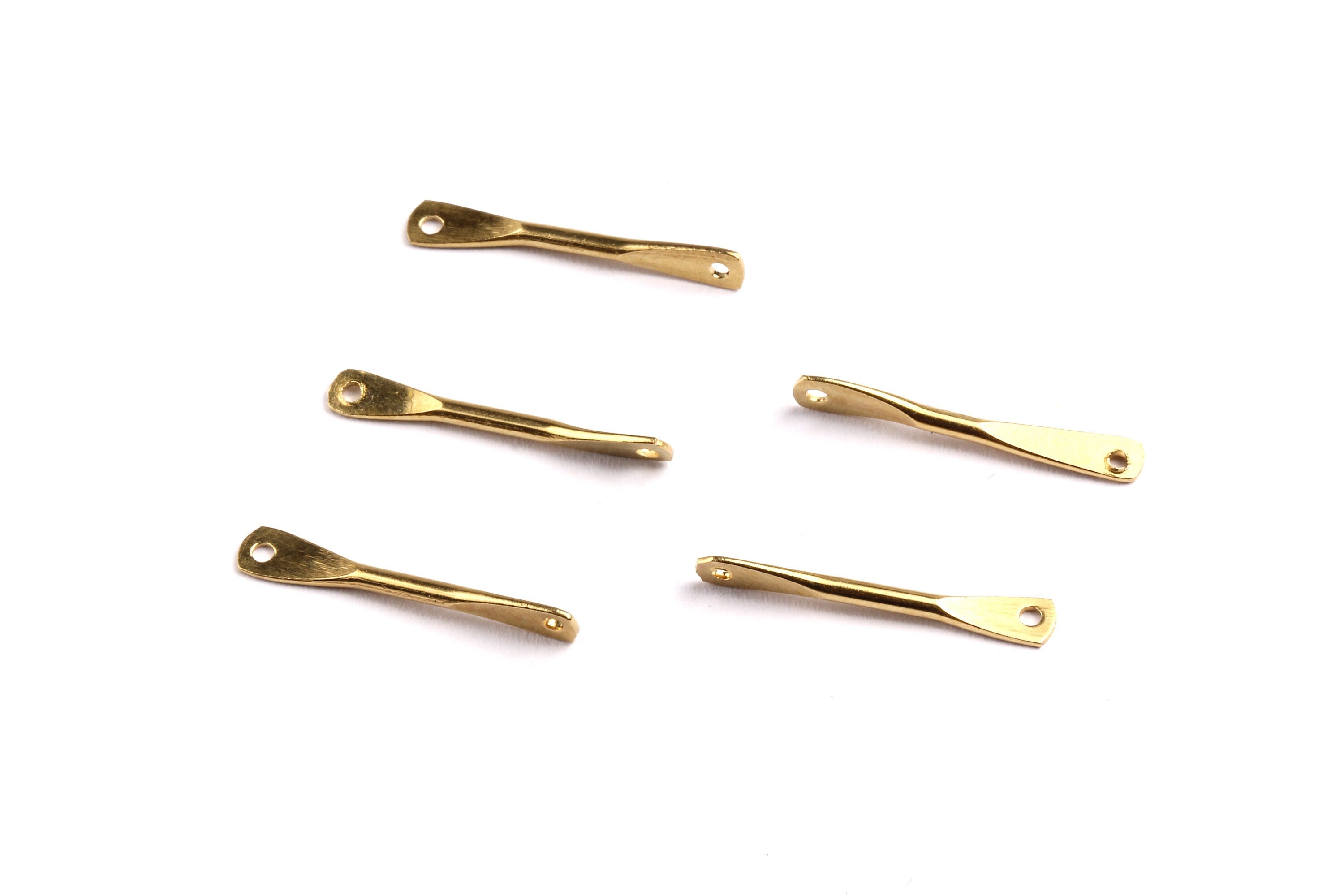 Brass Hammered Connector - Raw Brass Connector - Jewelry Supplies - 21x3.45x1.5mm - PP1315 - DOMEDBAZAAR