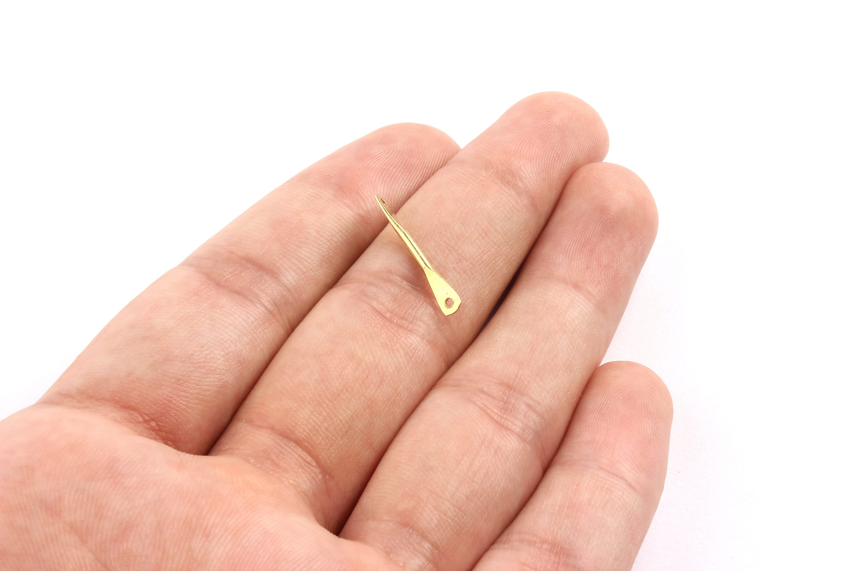 Brass Hammered Connector - Raw Brass Connector - Jewelry Supplies - 21x3.45x1.5mm - PP1315 - DOMEDBAZAAR