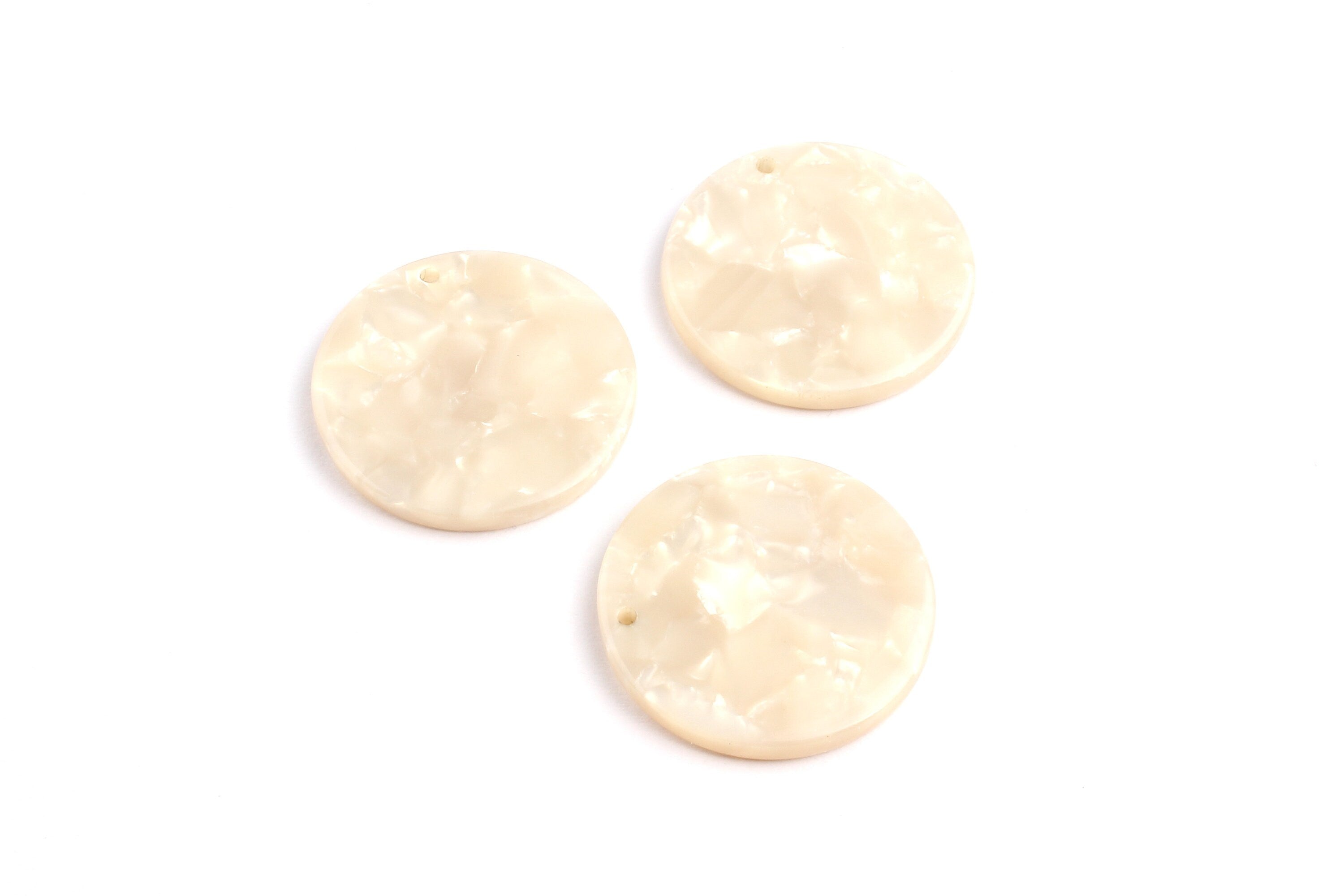 Acetate Round Charms - Coin Earrings and Pendant - Earring Findings - Jewelry Supplies - Color Code: A12 - 23.8x23.8mm - AC1076D - DOMEDBAZAAR