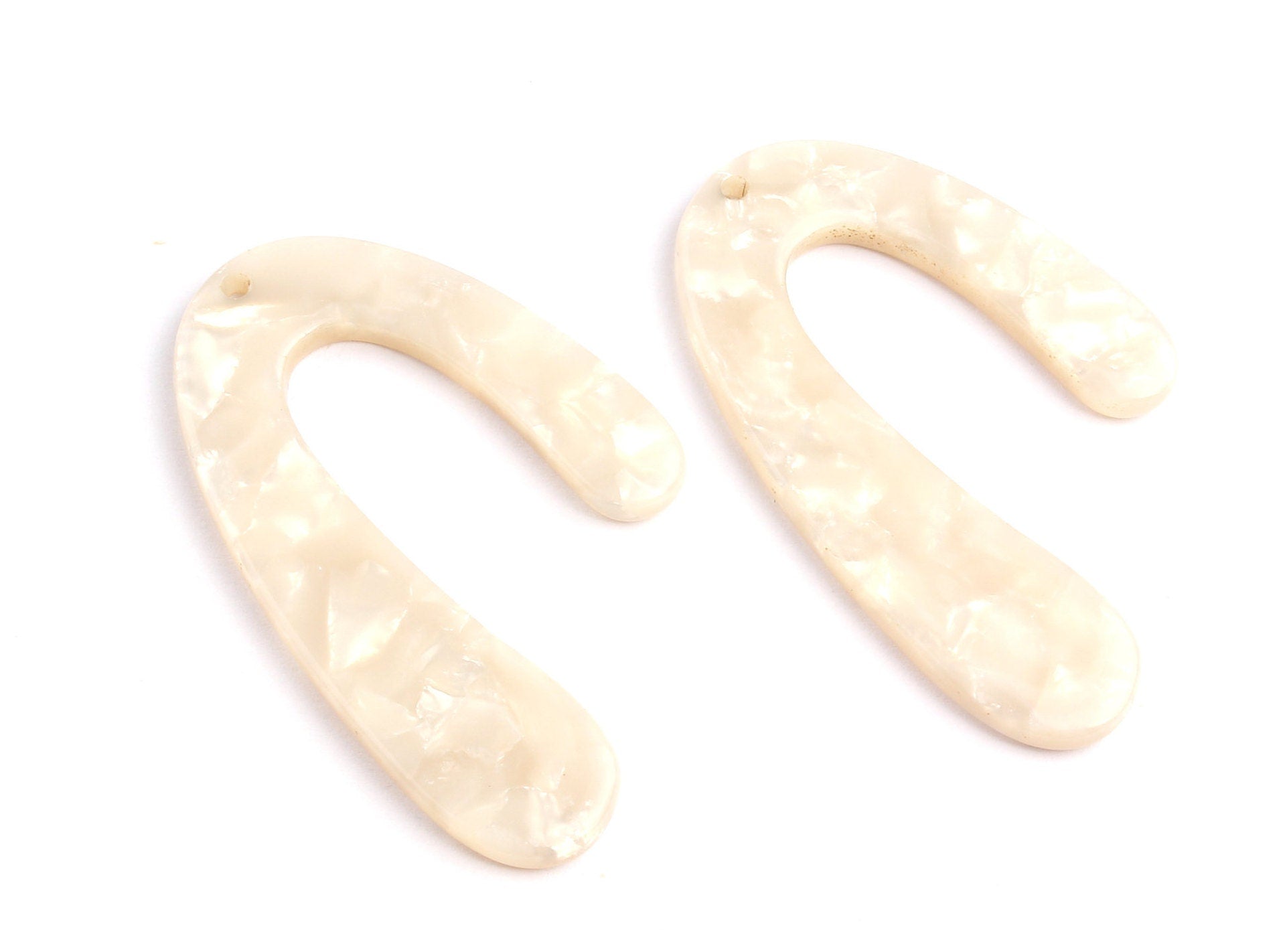 Acetate U Charms - U Earrings and Pendant - Earring Findings - Necklace Pendant - Color Code: A12 - 44.1x29.9mm - AC1083D - DOMEDBAZAAR