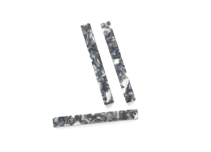 Acetate Stick Charms - Bar Earrings and Pendant - Earring Findings - Jewelry Supplies - Color Code: A91 - 59x7x2.2mm - AC1049P - DOMEDBAZAAR