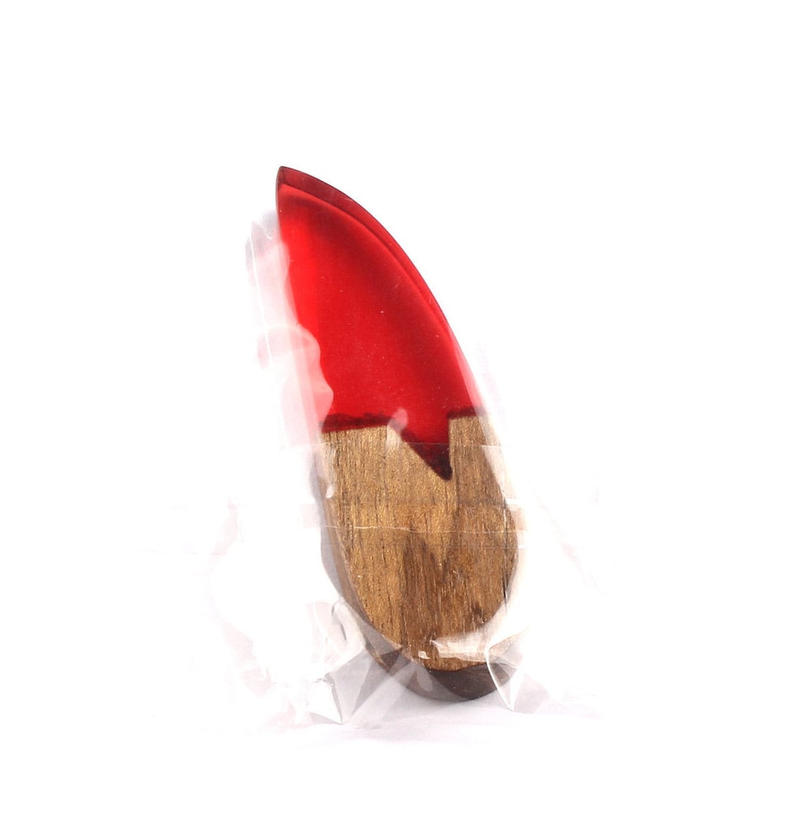 Griding Glue Oak Bark Wood Pendant - Oak Bark Griding Glue - Red Griding Glue Pendant - 51.1x15.5x7.18mm - BB1042C - DOMEDBAZAAR