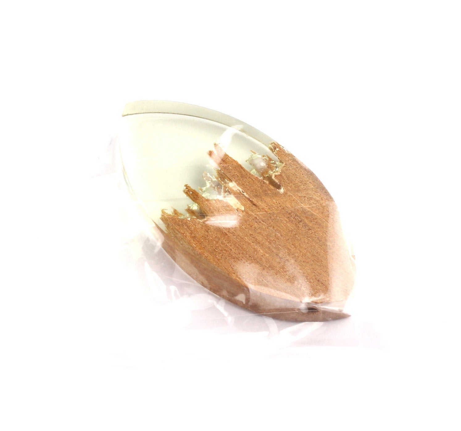Griding Glue Oak Bark Wood Pendant - Oak Bark Griding Glue - Griding Glue Pendant - 45.9x23.1x6.81mm - BB1046B - DOMEDBAZAAR