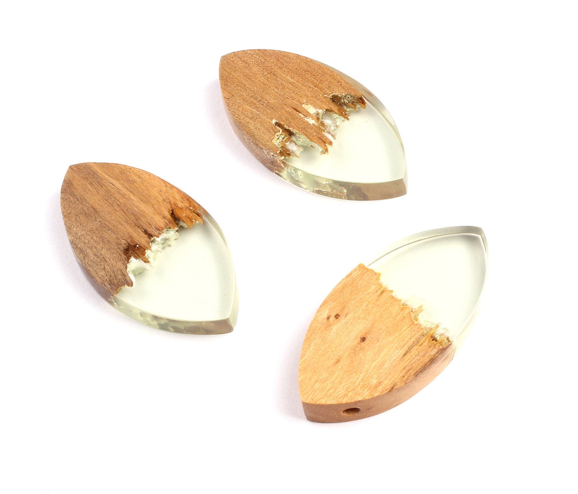 Griding Glue Oak Bark Wood Pendant - Oak Bark Griding Glue - Griding Glue Pendant - 45.9x23.1x6.81mm - BB1046B - DOMEDBAZAAR