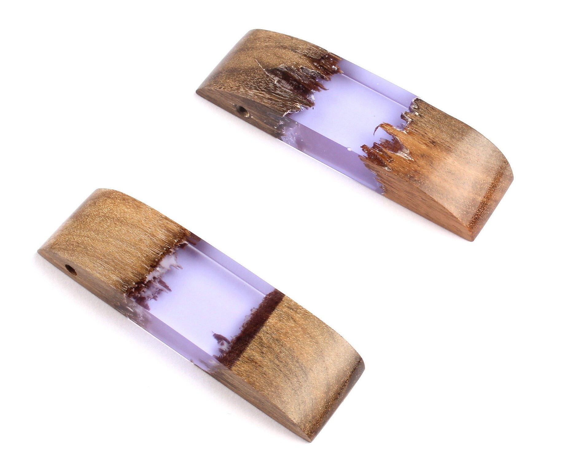 Griding Glue Oak Bark Wood Pendant - Purple Oak Bark Griding Glue - Griding Glue Pendant - 56.2x16.7x8.07mm - BB1049C - DOMEDBAZAAR