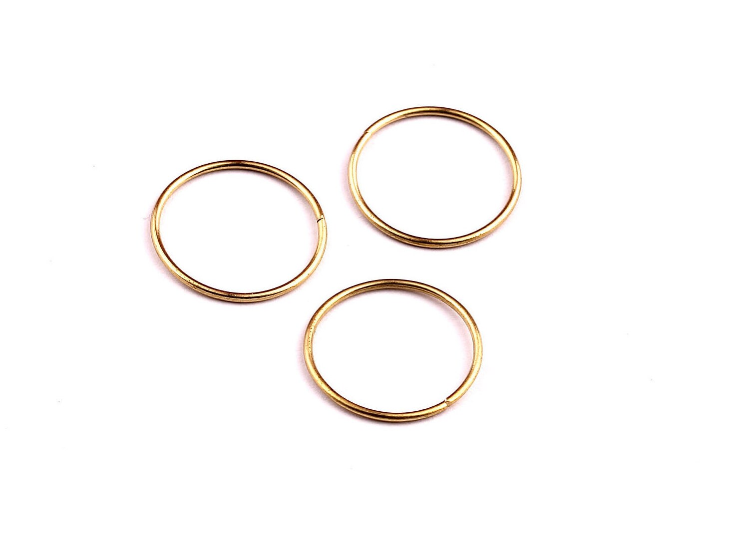 15mm Brass Open Circle Connectors - Raw Brass Open Circle Connectors - Jewelry Supplies - Making Jewelery - 15x15x0.8mm - PP1283 - DOMEDBAZAAR