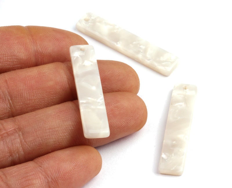 Acetate Stick & Bar Charms - Stick Earrings and Pendant - Earring Findings - Jewelry Supplies - Color Code: A30 - 36x7mm - AC1026R - DOMEDBAZAAR