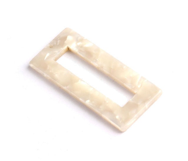 Acetate Rectangle Charms - Rectangle Pendant - Earring Findings - Jewelry Supplies - Color Code: A12 - 48x20mm - AC1025H - DOMEDBAZAAR