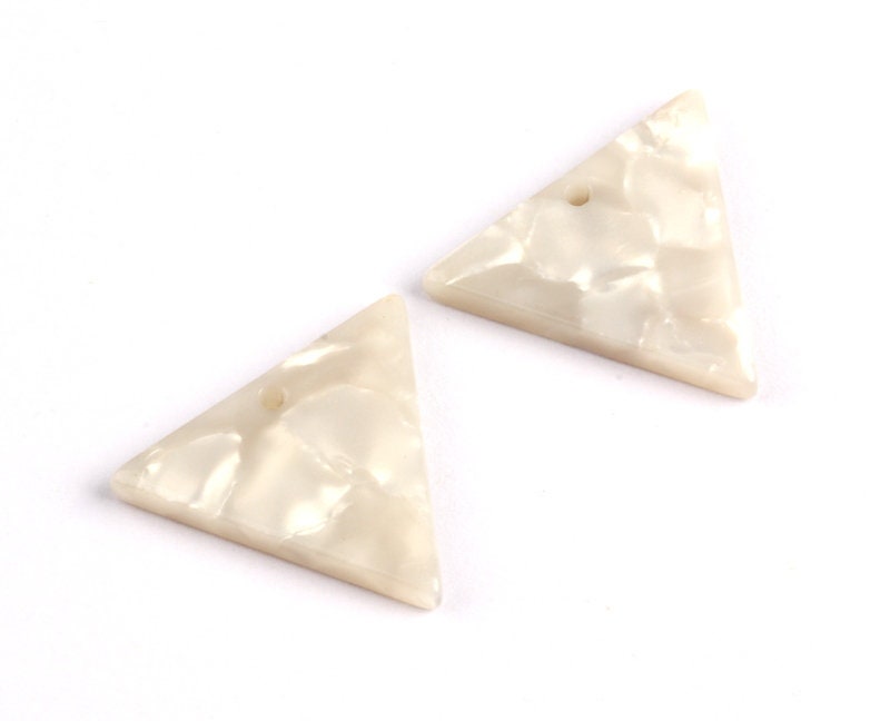 Acetate Triangle Charms - Triangle Earrings and Pendant - Earring Findings - Jewelry Supplies - Color Code: A12 - 19x22x2.5mm - AC1042AA - DOMEDBAZAAR