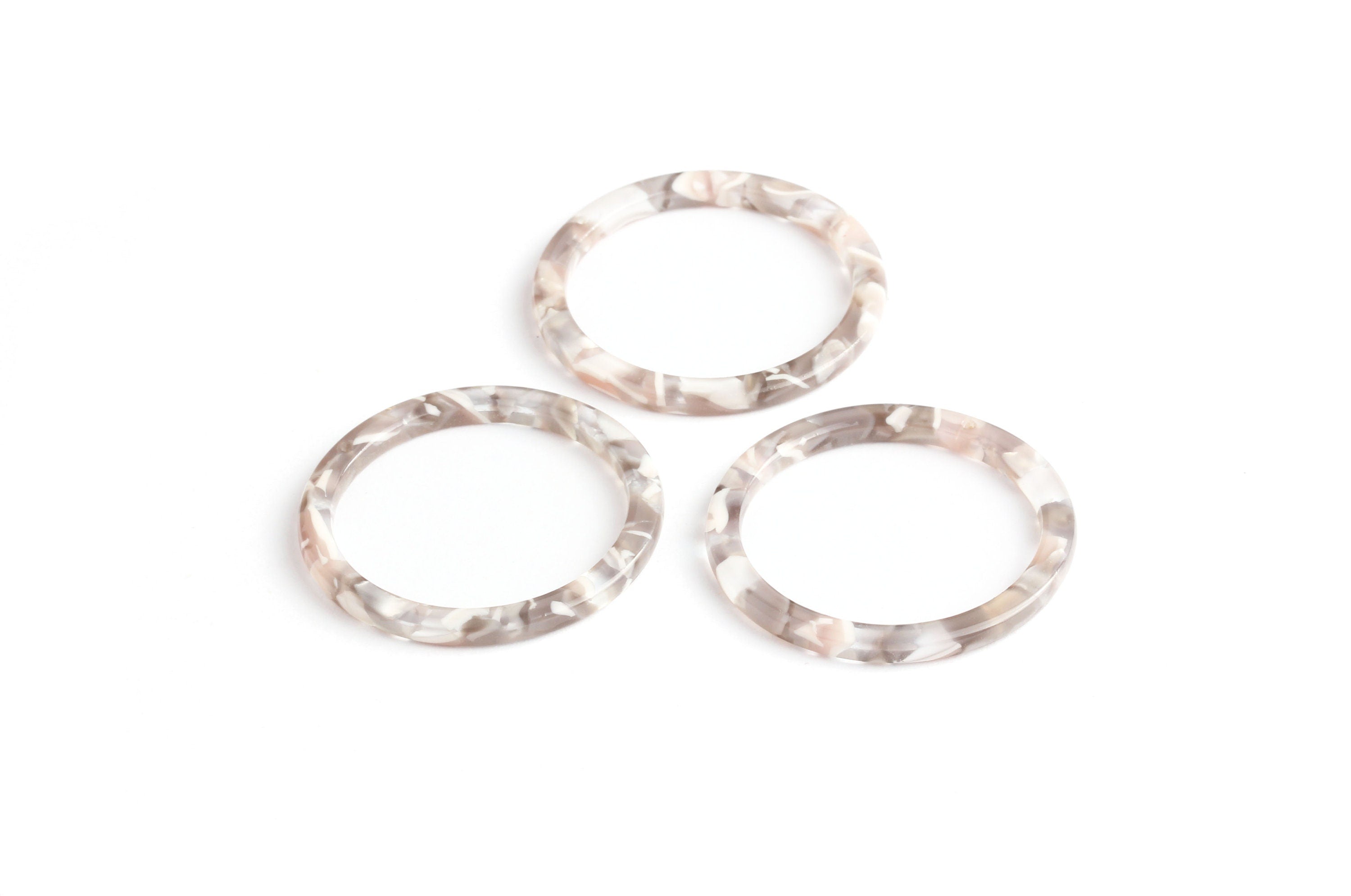 Acetate Circle Charms - Circle Earring and Pendant - Earring Findings - Jewelry Supplies - Color Code: A20 - 32x2.5mm - AC1043E - DOMEDBAZAAR