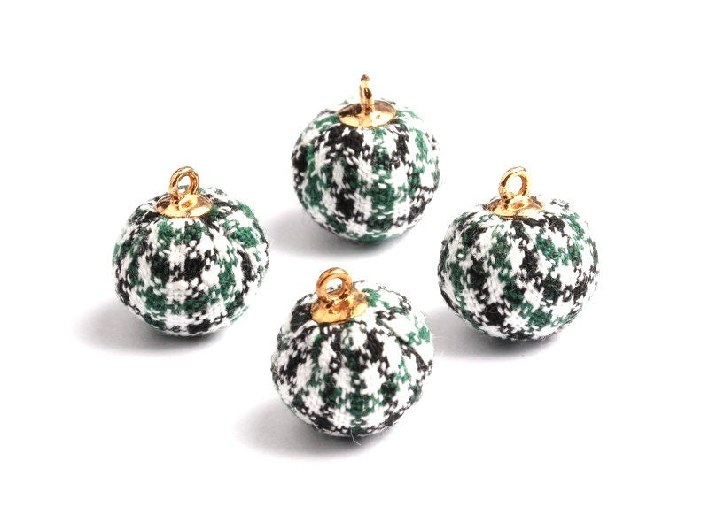 Pom Pom Earring Charms - Fur Ball Pendant - Aluminum Alloy - Earring Findings - Jewelry Accessories - 17.1x14.8x14.8mm - TT1009A - DOMEDBAZAAR