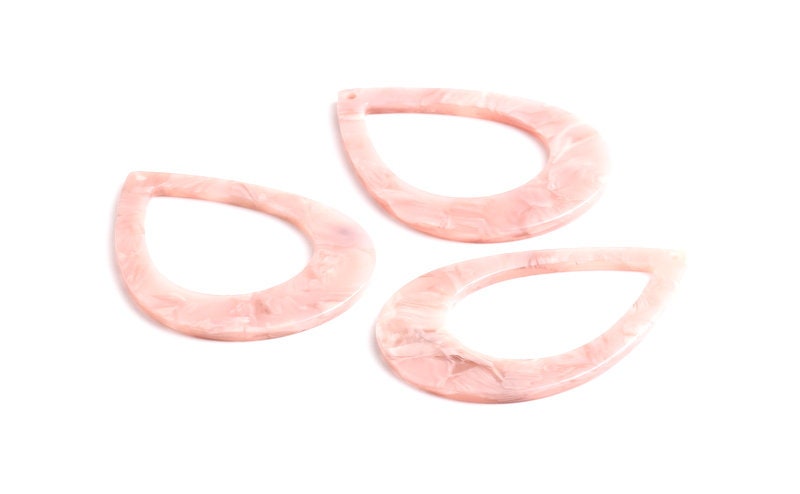 Acetate Teardrop Earring Charms - Teardrop Pendant - Earring Findings - Jewelry Supplies - Color Code: A26 - 59.6x42.8x2.47mm - AC1093A - DOMEDBAZAAR