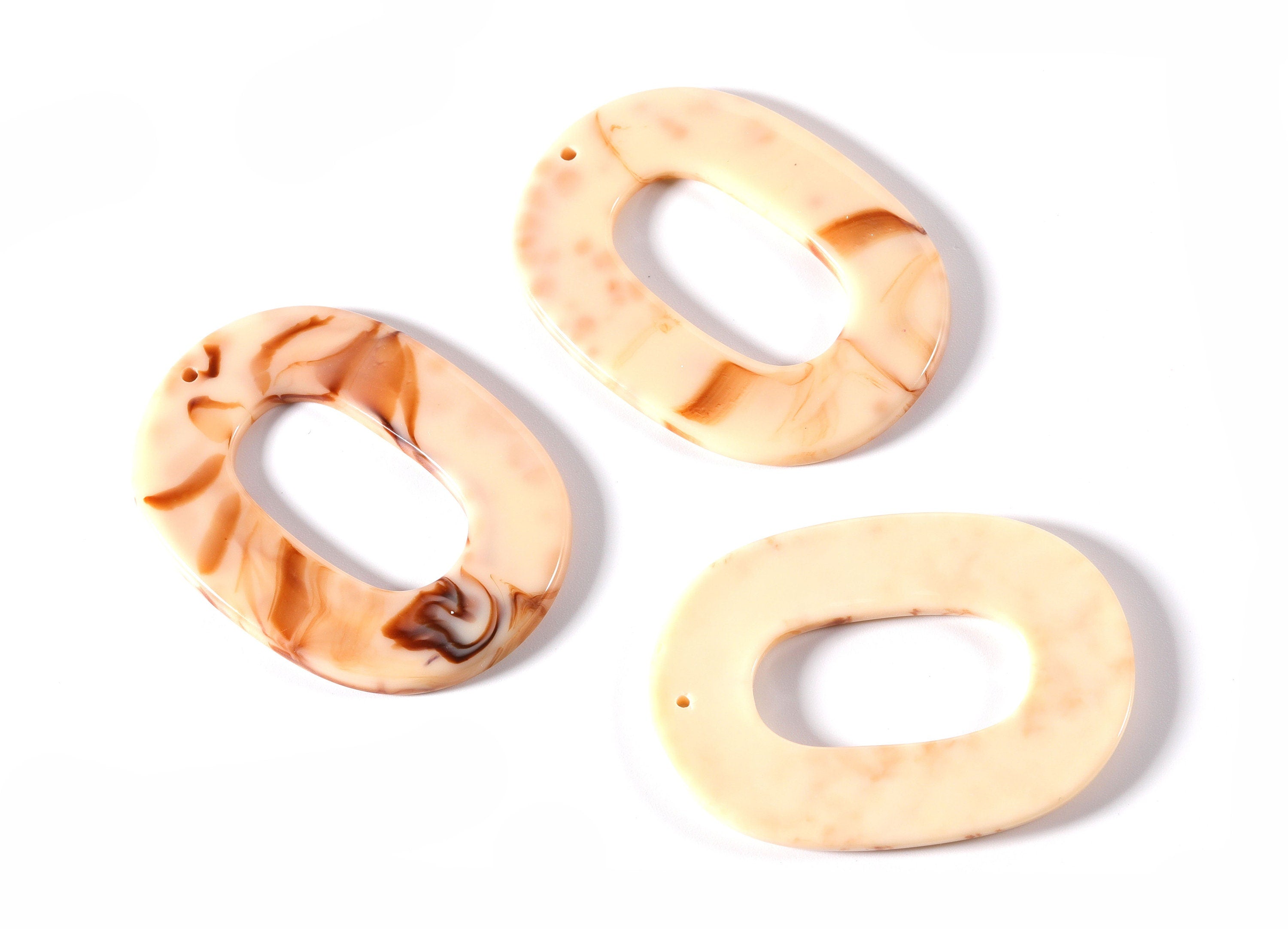 Acetate Oval Charms - Oval Earrings and Pendant - Earring Findings - Jewelry Supplies - 55x40x3mm - AC1013A - DOMEDBAZAAR