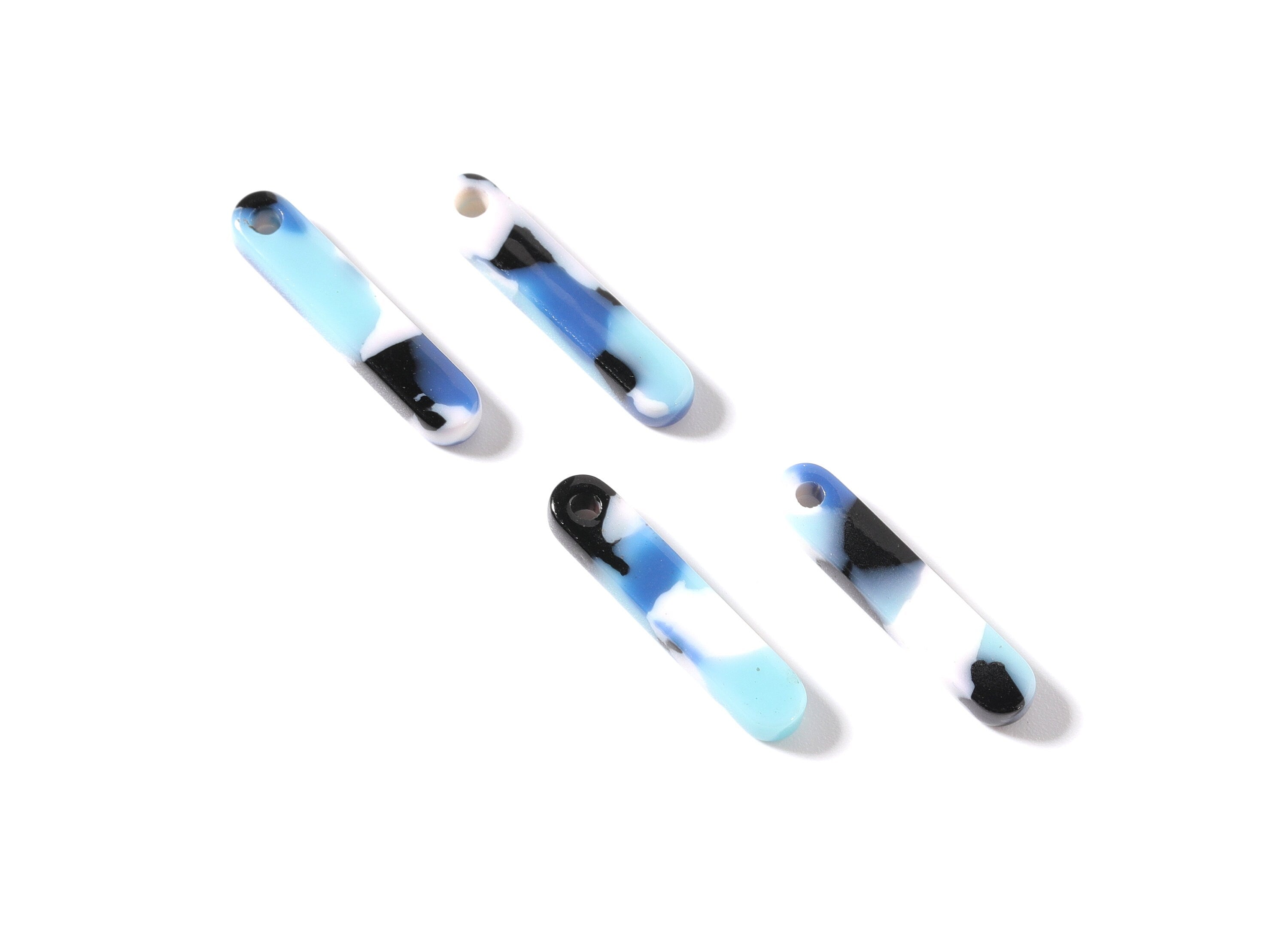 Acetate Stick Earring Charms - Acrylic Stick Pendant - Earring Findings - Jewelry Supplies - Color Code: A16 - 20.6x4.27x2.6mm - AC1150C - DOMEDBAZAAR