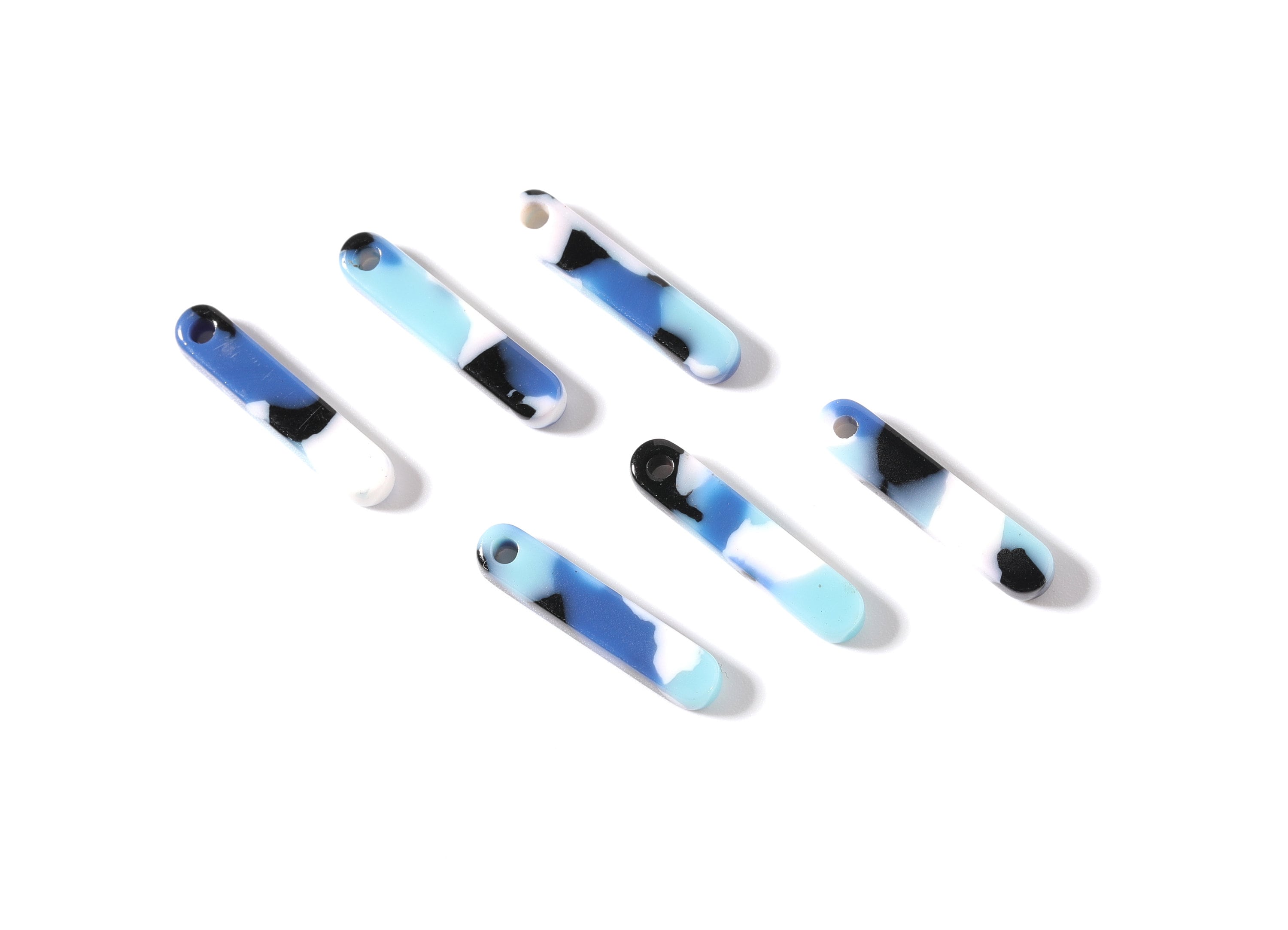 Acetate Stick Earring Charms - Acrylic Stick Pendant - Earring Findings - Jewelry Supplies - Color Code: A16 - 20.6x4.27x2.6mm - AC1150C - DOMEDBAZAAR