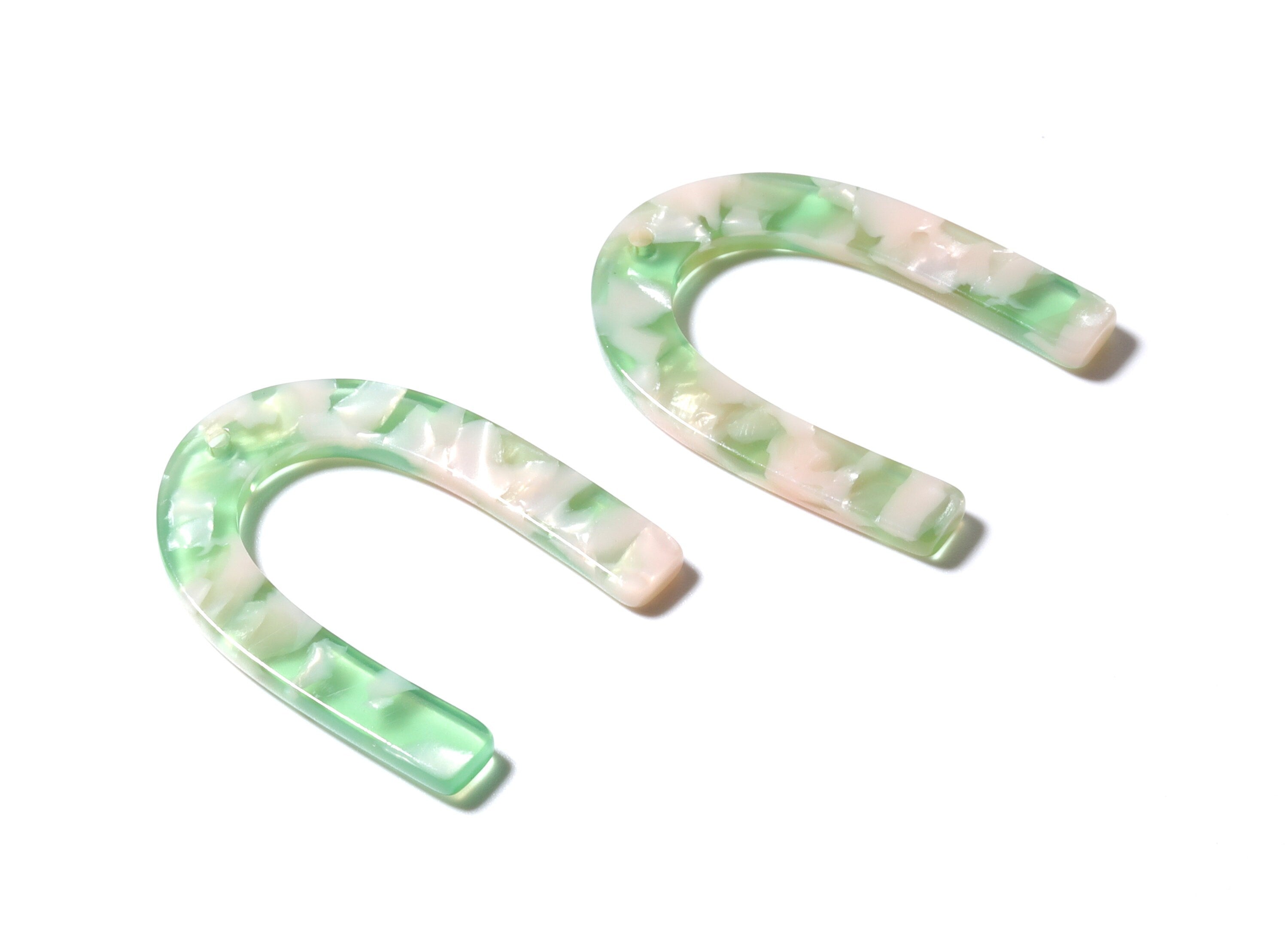 Acetate U Charm - U Earring and Pendant - Earring Findings - Jewelry Supplys - Color Code: A38 - 34.61x26.25x2.55mm - AC1114QQ - DOMEDBAZAAR