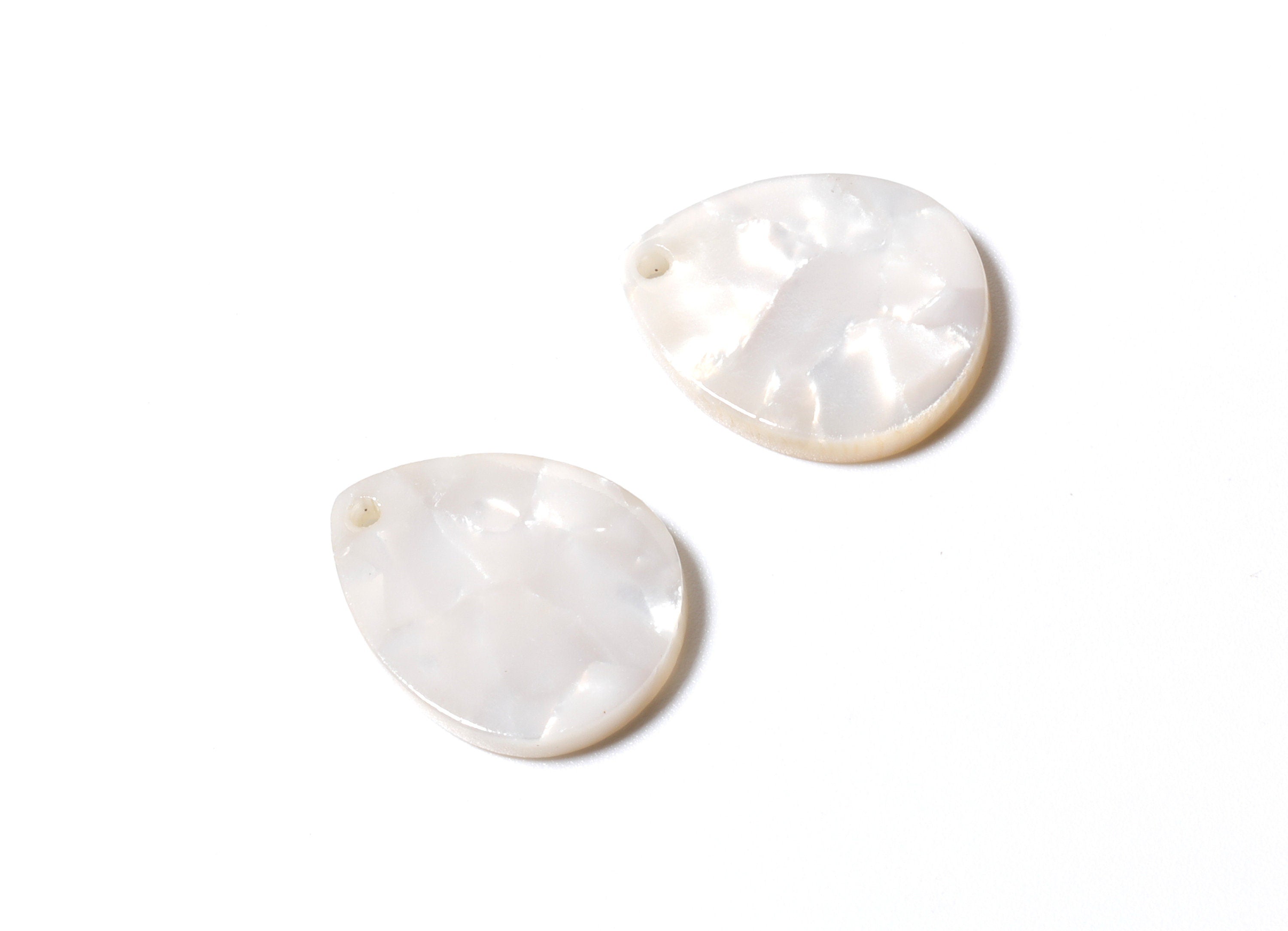 Acetate Drop Earring Charms - Water Drop Shaped Pendant - Earring Findings - Jewelry Supplies - Color Code: A12 - 17x13.3x2.53mm -AC1096C - DOMEDBAZAAR