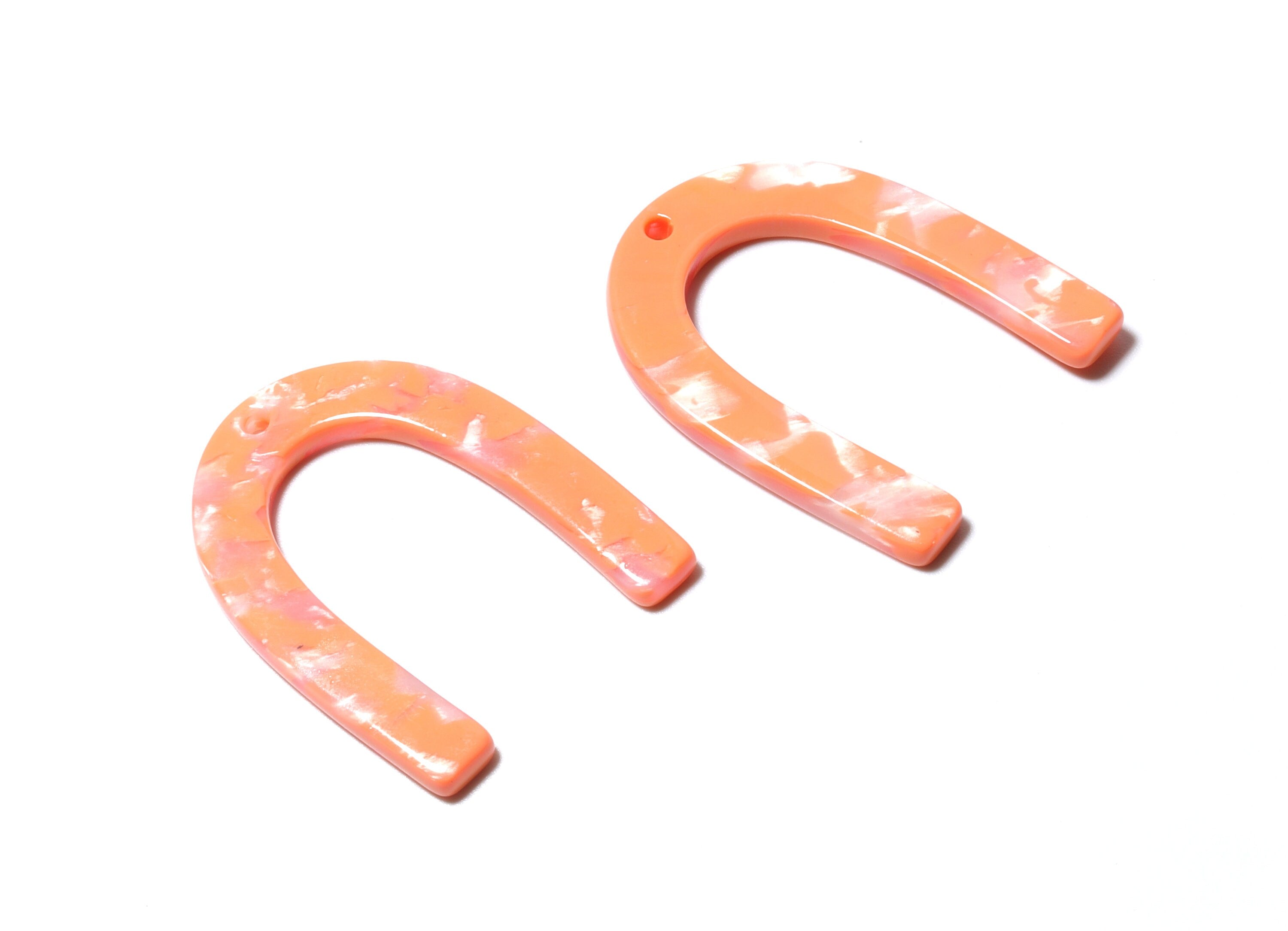 Acetate U Charm - U Earring and Pendant - Earring Findings - Jewelry Supplys - Color Code: A39 - 34.61x26.25x2.55mm - AC1114KK - DOMEDBAZAAR