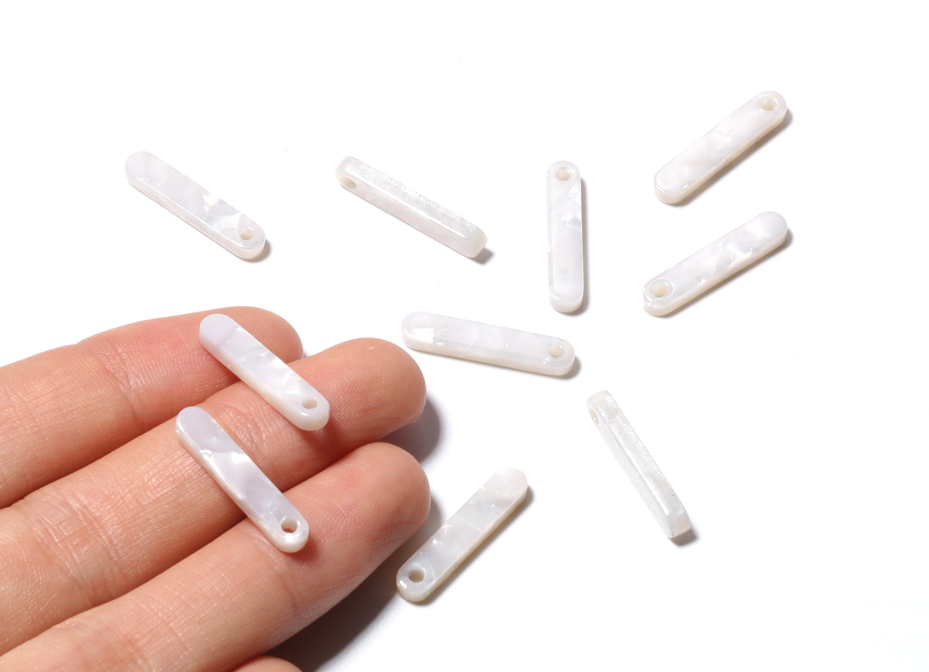 Acetate Stick Earring Charms - Acetate Stick Pendant - Earring Findings - Jewelry Supplies - Color Code: A12 - 20.6x4.27x2.6mm - AC1150A - DOMEDBAZAAR