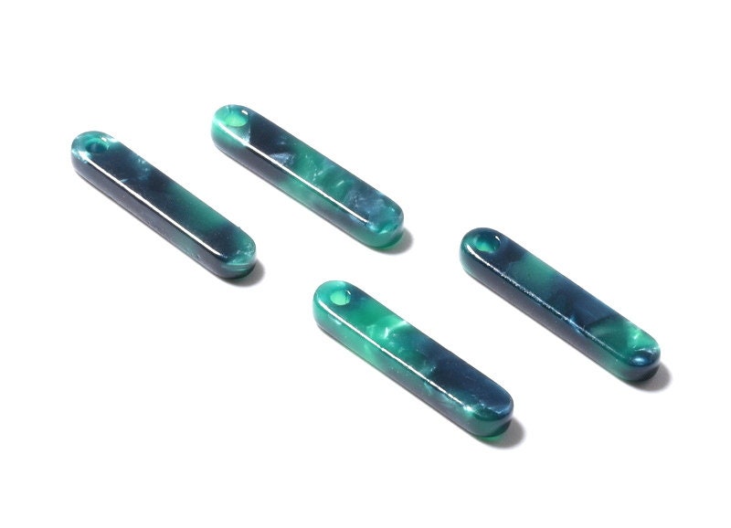 Acetate Stick Earring Charms - Acetate Stick Pendant - Earring Findings - Jewelry Supplies - Color Code: A13 - 20.6x4.27x2.6mm - AC1150F - DOMEDBAZAAR