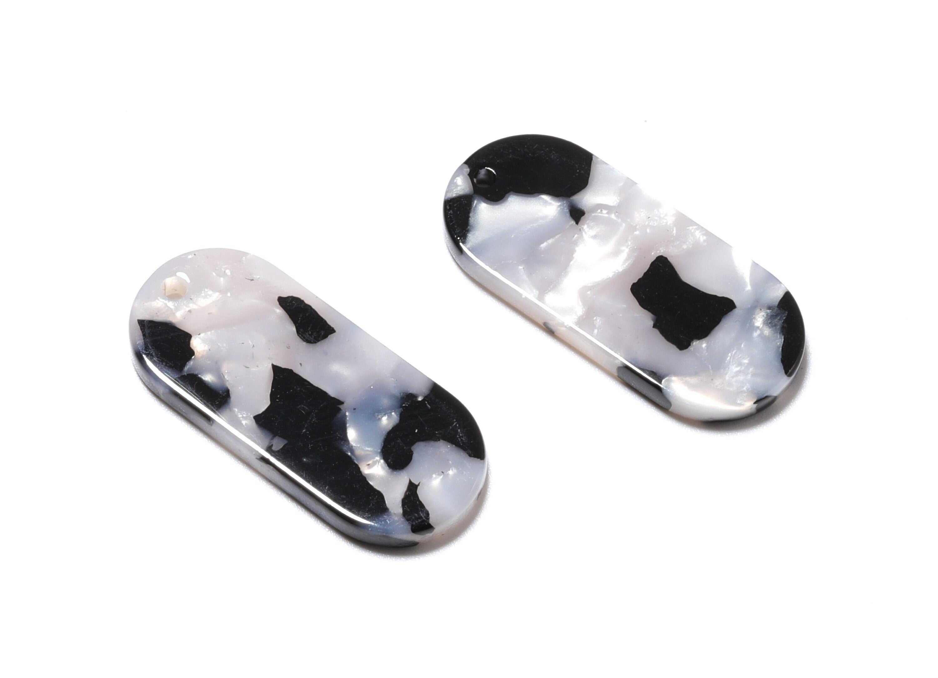 Acetate Oval Charms - Oval Earrings and Pendant - Earring Findings - Jewelry Supplys - Color Code: A15 - 30.65x13.76x2.66mm - AC1134E - DOMEDBAZAAR