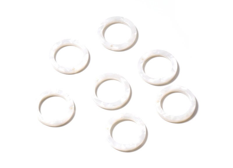 Acetate Acrylic Hoop Earring Charms - Circle Pendant - Earring Findings - Jewelry Supplies - Color Code: A12 - 21.18x21.18x2.75mm - AC1153H - DOMEDBAZAAR