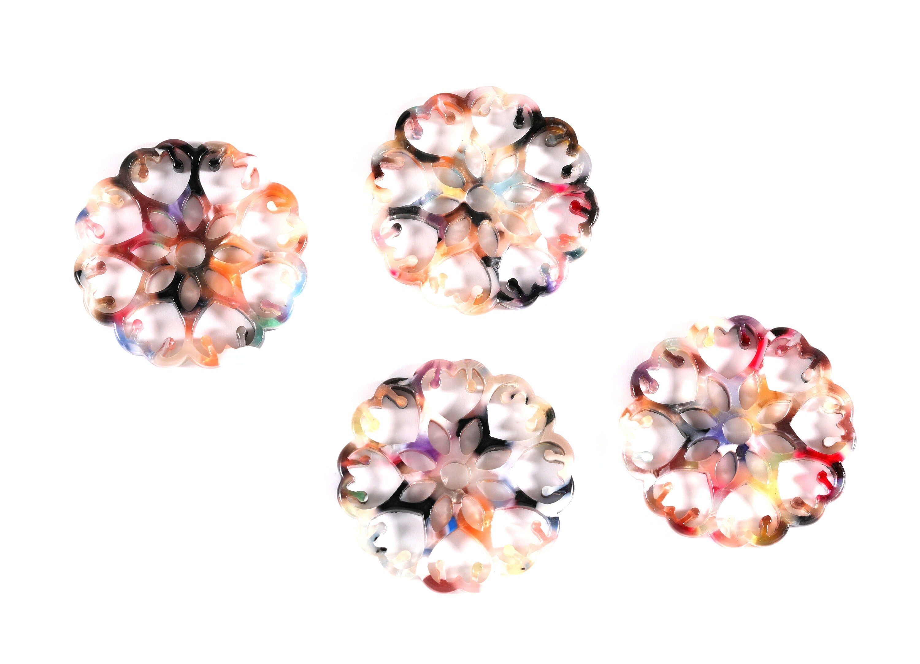 Acetate Snowflake Charms - Snowflake Earrings and Pendant - Earring Findings - Jewelry Supplies - 35x2.5mm - AC1037F - DOMEDBAZAAR