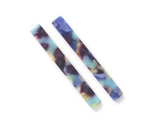 Acetate Stick Charms - Bar Earrings and Pendant - Earring Findings - Jewelry Supplies - Color Code: A23 - 59x7x2.5mm - AC1049M - DOMEDBAZAAR
