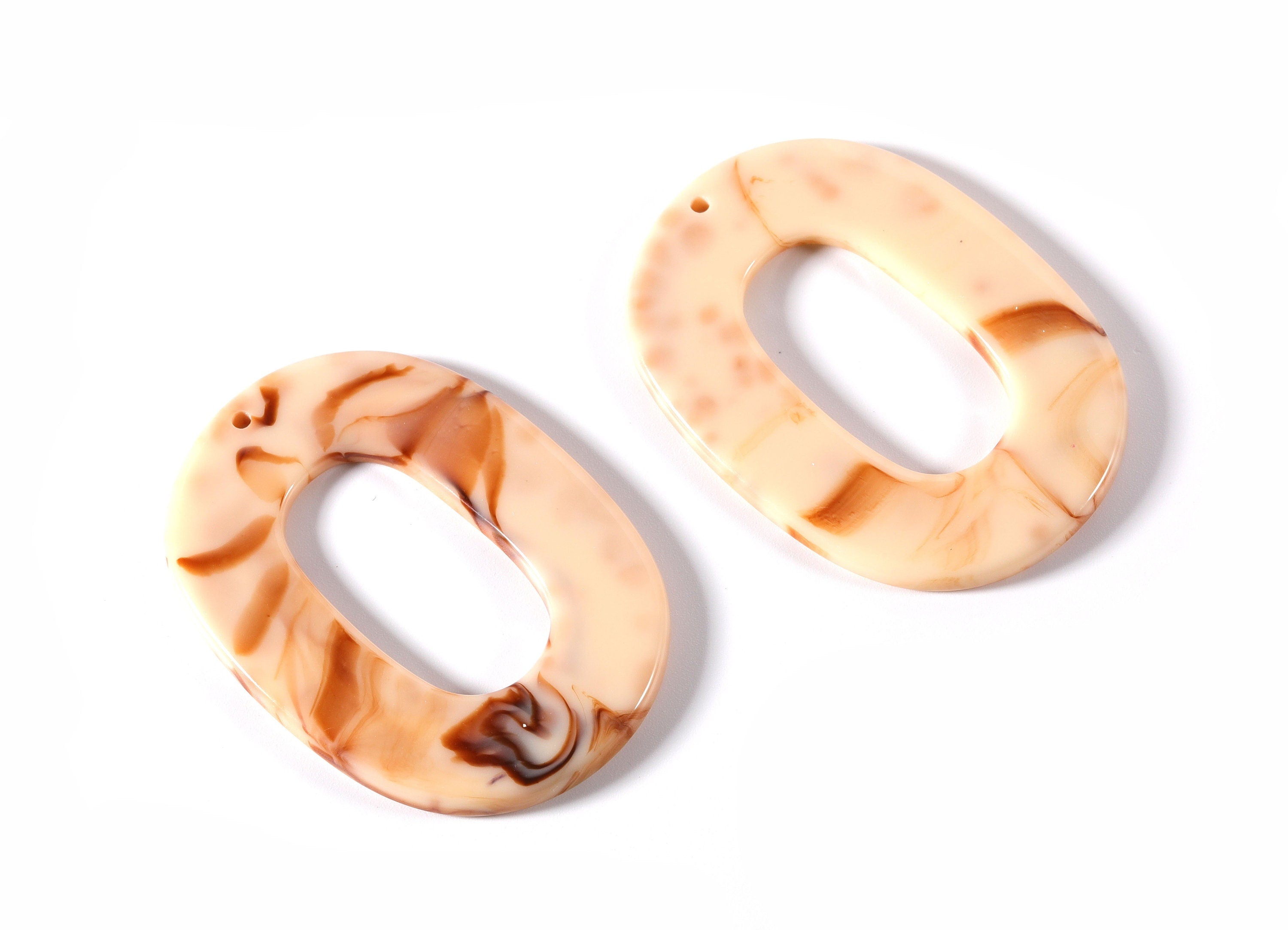 Acetate Oval Charms - Oval Earrings and Pendant - Earring Findings - Jewelry Supplies - 55x40x3mm - AC1013A - DOMEDBAZAAR