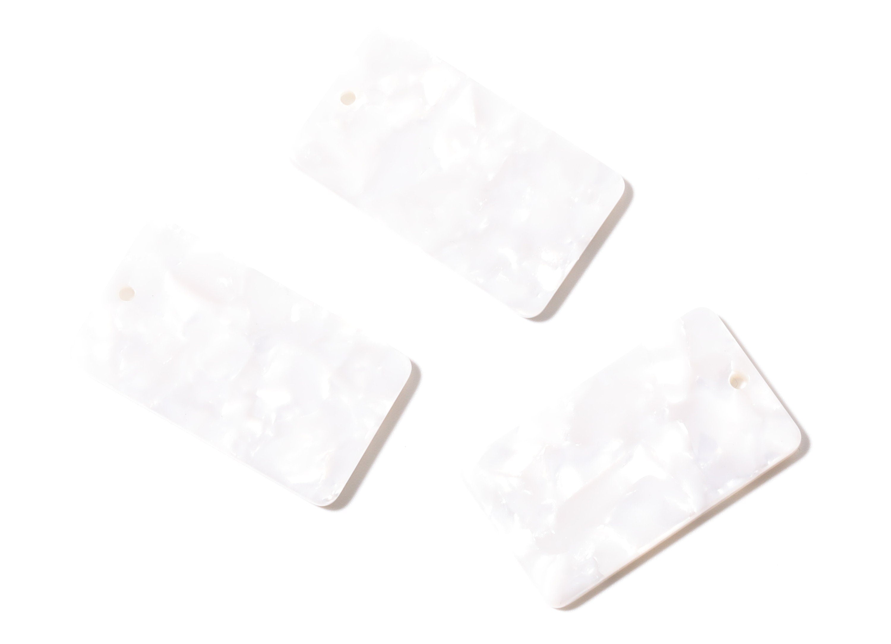 Acetate Rectangle Earring Charms - Rectangle Pendant - Earring Findings - Jewelry Supplies - Color Code: A12 - 33.73x19.46x2.65mm- AC1217A - DOMEDBAZAAR