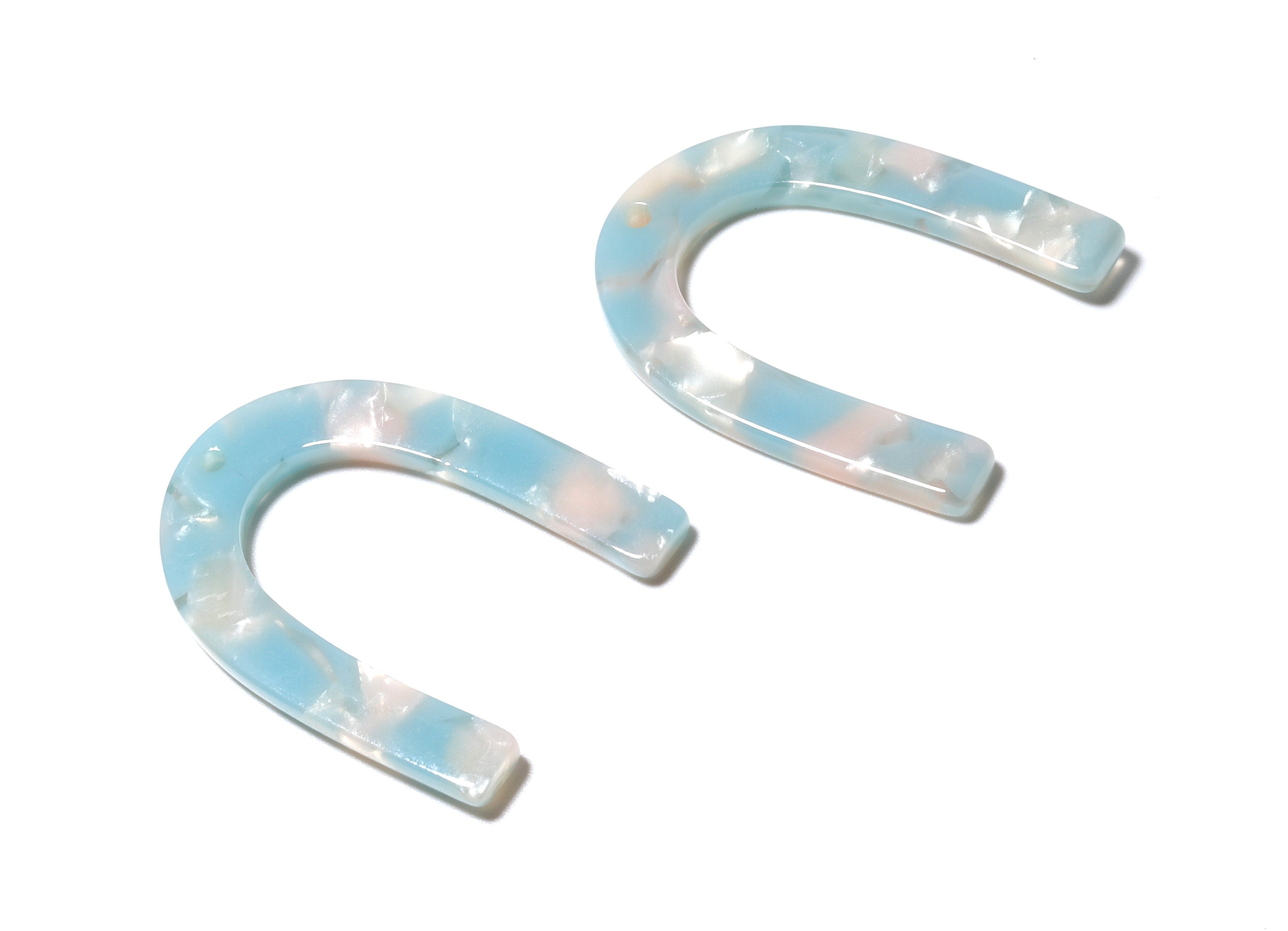 Acetate U Charm - U Earring and Pendant - Earring Findings - Jewelry Supplys - Color Code: A36 - 34.61x26.25x2.55mm - AC1114JJ - DOMEDBAZAAR