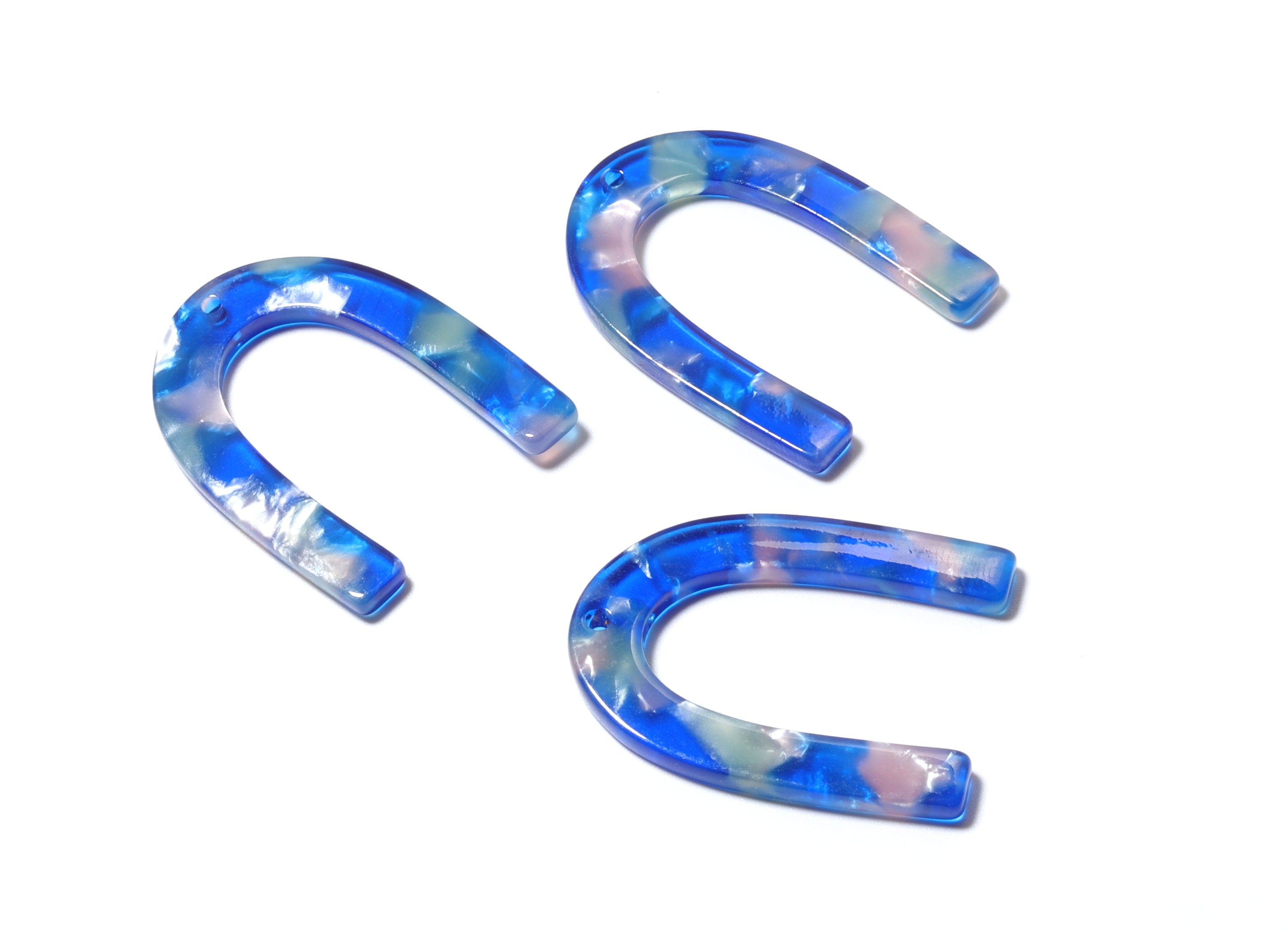 Acetate U Charm - U Earring and Pendant - Earring Findings - Jewelry Supplys - Color Code: A37 - 34.61x26.25x2.55mm - AC1114TT - DOMEDBAZAAR