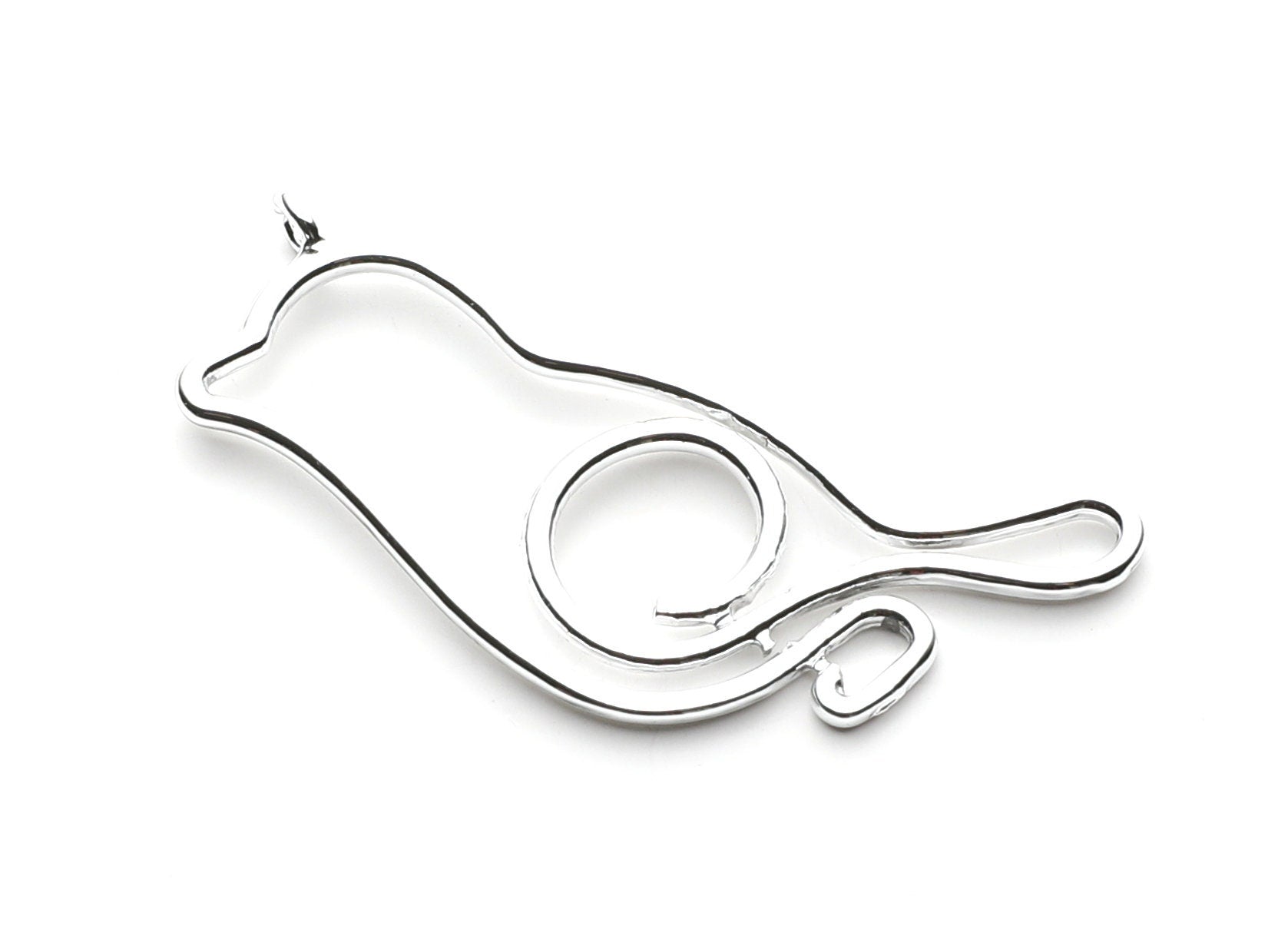 Big Pigeon Shaped Charms- Zinc Alloy Earring Findings - Nickel / Silver Tone - Alloy Pendant for Necklace - 53x23.66x1.9mm - ZZ1262N - DOMEDBAZAAR