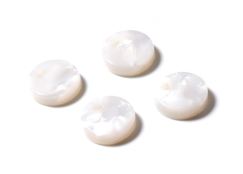 Acetate Acrylic Earring Charms - Tortoise Shell Earrings - Round Circle Shaped - Color Code: A12 - 9.19x9.19x2.7mm - AC1151H - DOMEDBAZAAR