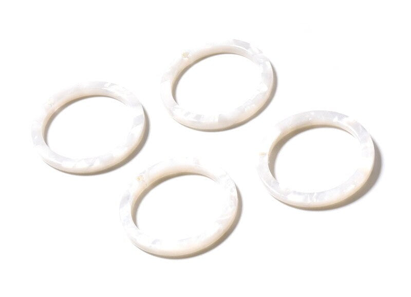 Acetate Circle Charms - Circle Pendant - Earring Findings - Jewelry Supplies - Color Code: A12 - 27x27x2.85mm - AC1154H - DOMEDBAZAAR