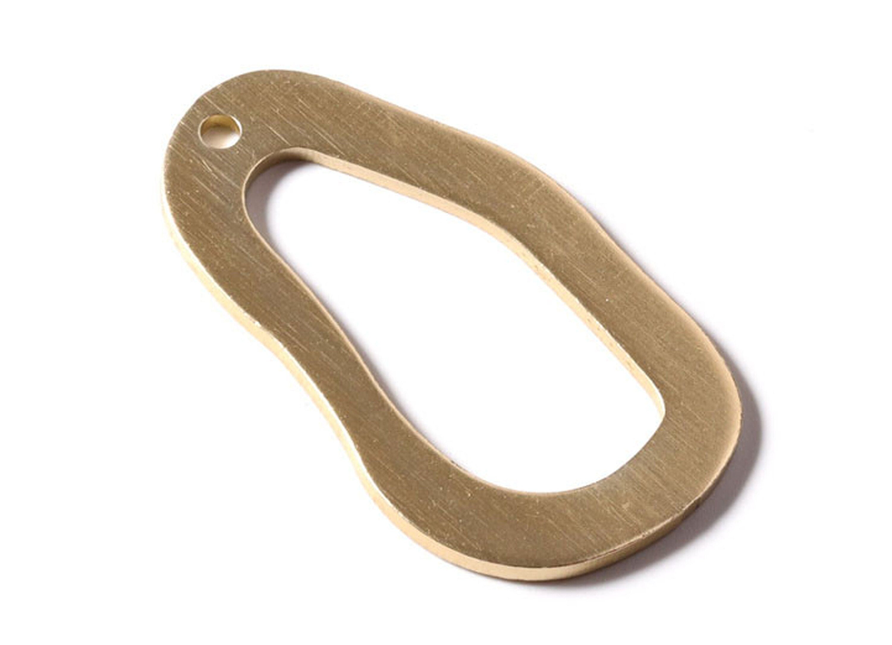 Aluminum Charms - Frame Shaped Pendant - Anodized Aluminium Charms - Wall Decor - Gold Tone - 49x28x2mm - AA1028 - DOMEDBAZAAR