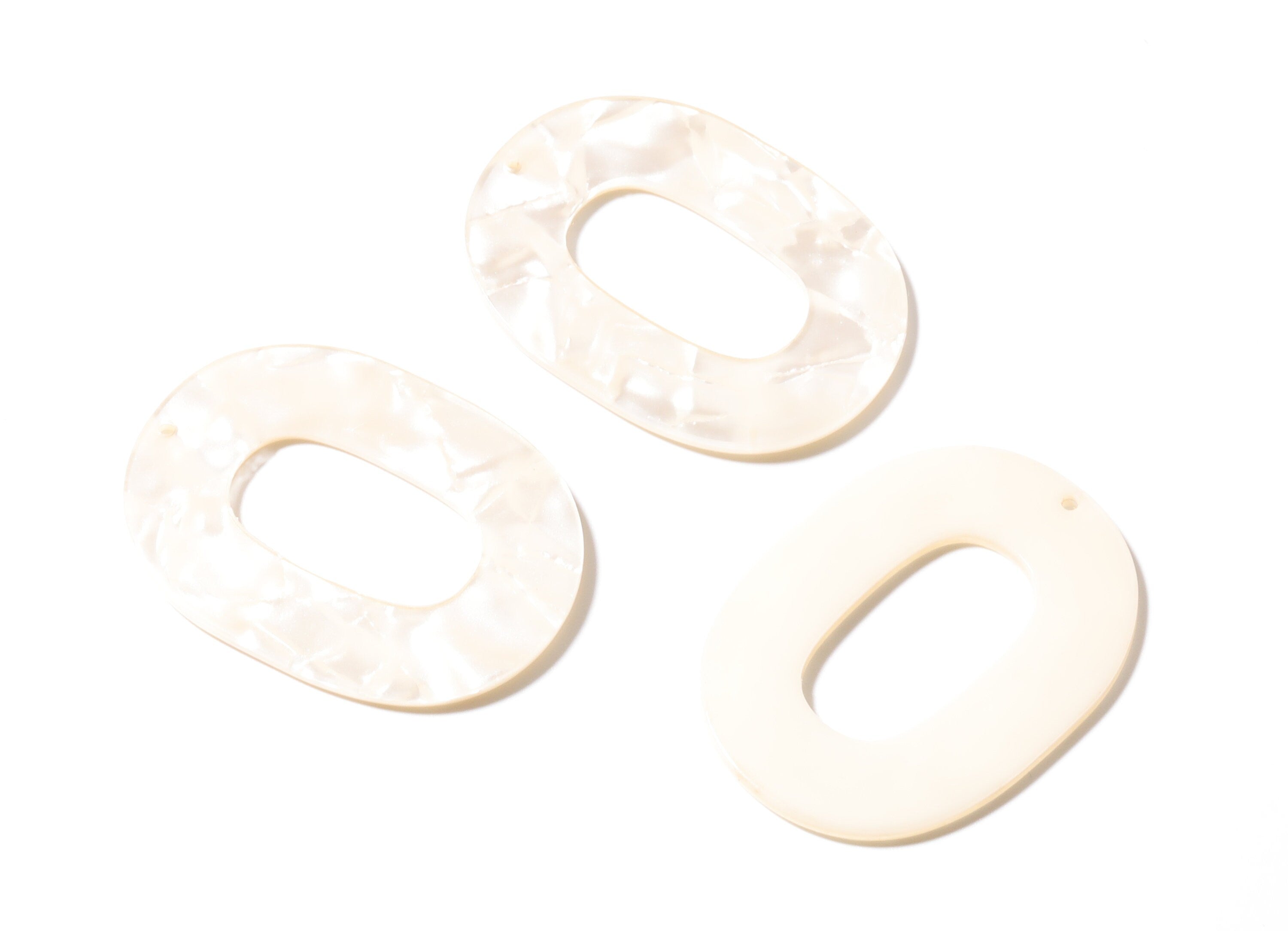Acetate Oval Charms - Oval Earrings and Pendant - Earring Findings - Jewelry Suppliess - Color Code: A31 - 47x35x2.5mm - AC1065J - DOMEDBAZAAR