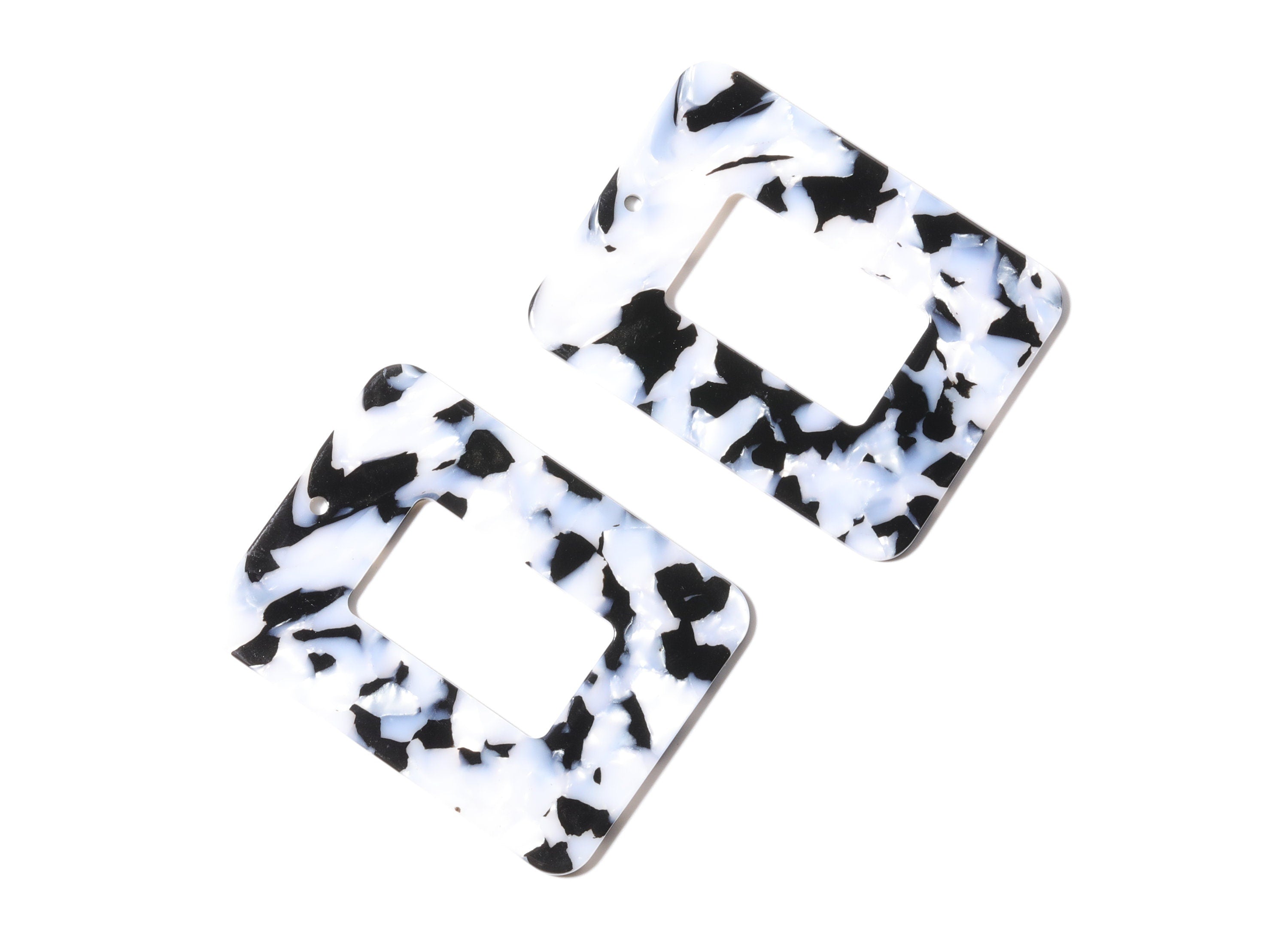 Acetate Rectangle Charms - Rectangle Earring and Pendant - Earring Findings - Jewelry Supplys - Color Code: A15 - 64.6x49.7x2.49mm - AC1106J - DOMEDBAZAAR