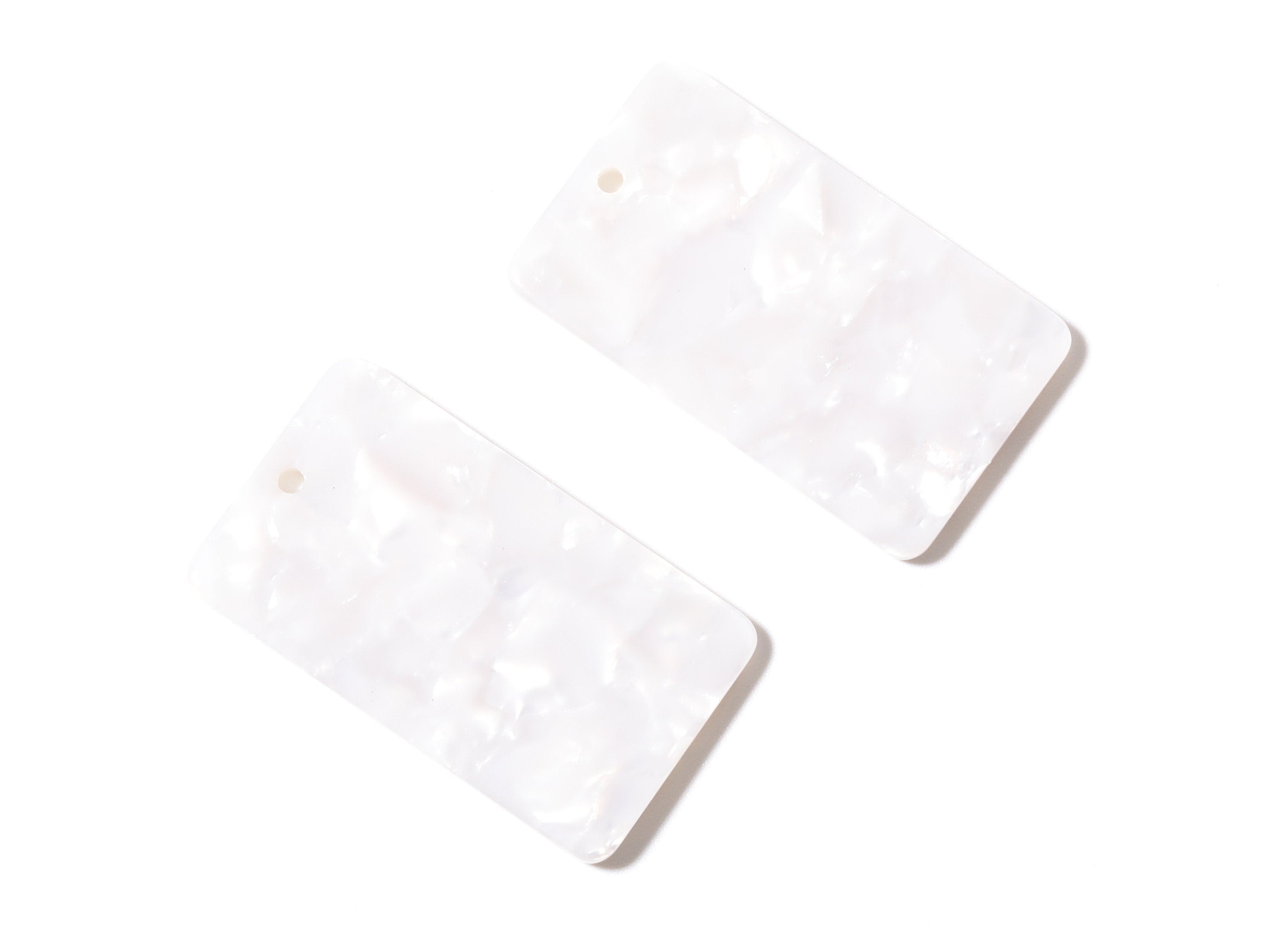 Acetate Rectangle Earring Charms - Rectangle Pendant - Earring Findings - Jewelry Supplies - Color Code: A12 - 33.73x19.46x2.65mm- AC1217A - DOMEDBAZAAR