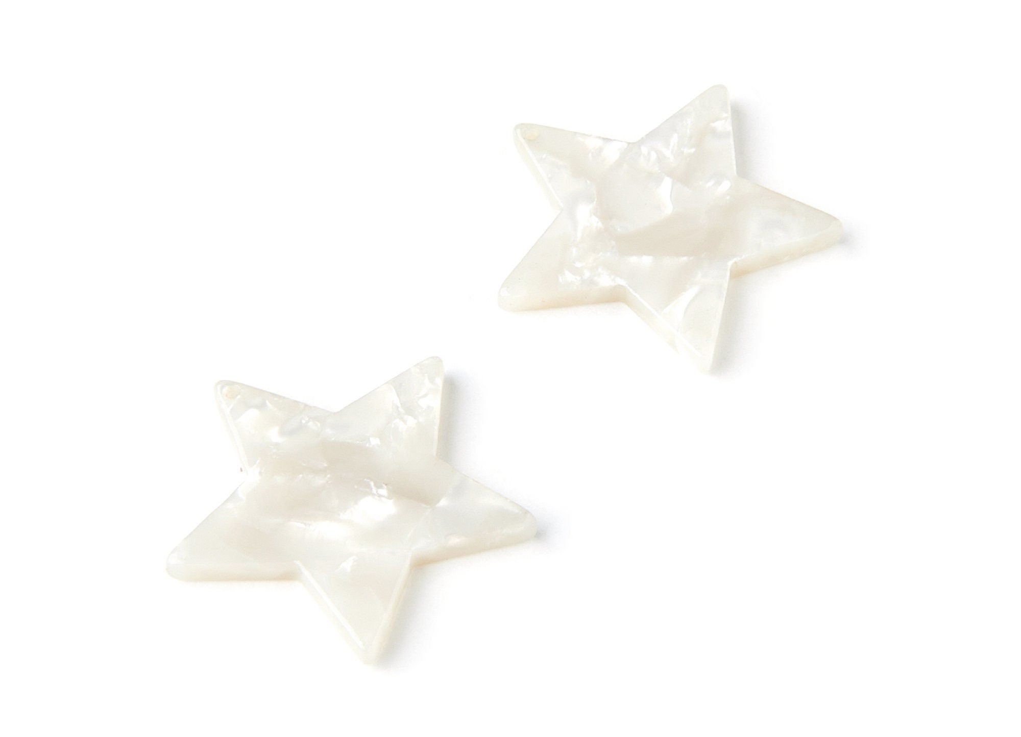 Acetate Star Charms - Star Earrings and Pendant - Earring Findings - Jewelry Supplies - Color Code: A12 - 25.5x2.5mm - AC1044A - DOMEDBAZAAR