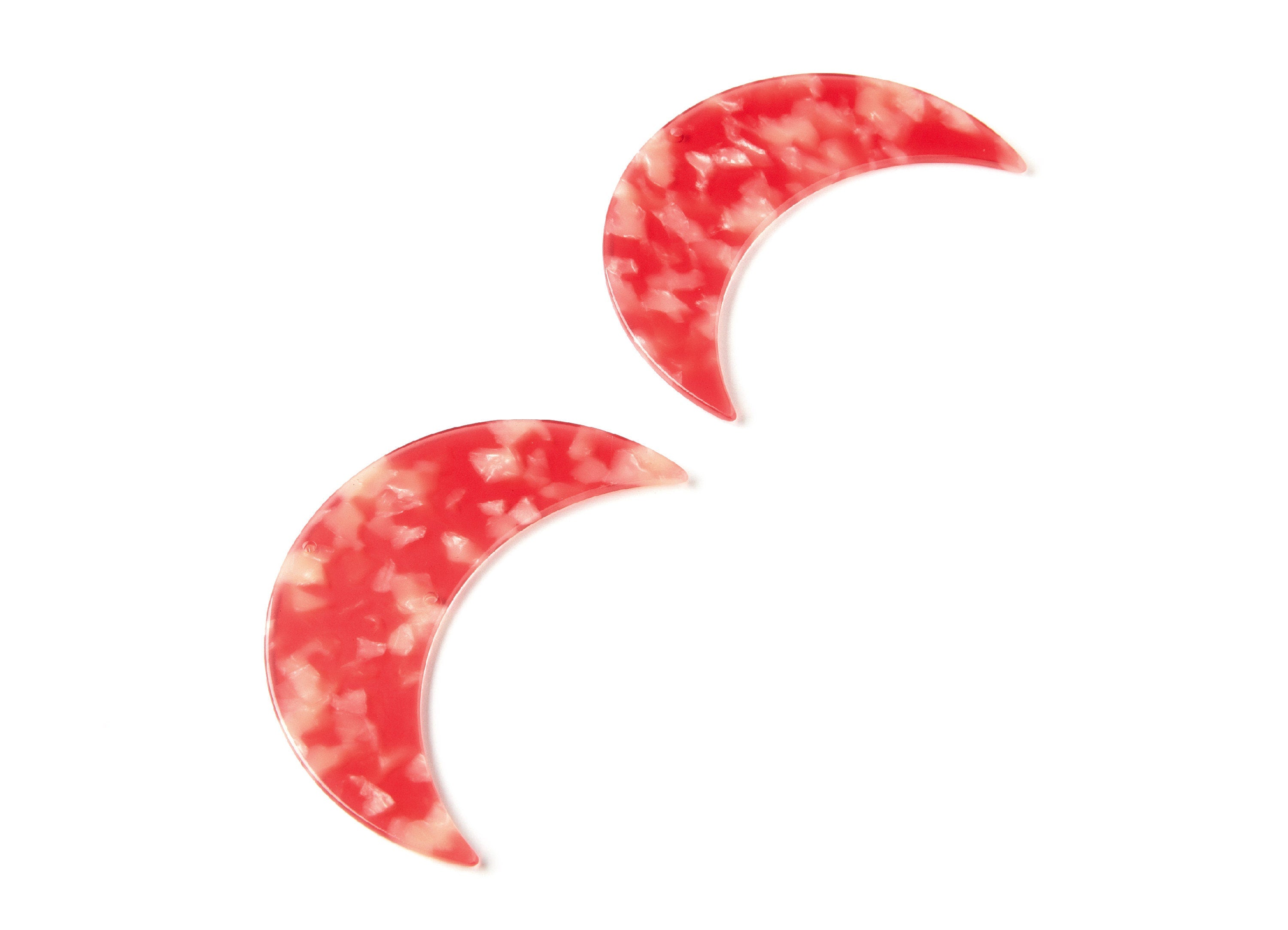 Moon Phases Wall Decor Moon Wall Hanging - Acetate Acryli Moon Wall Art - Big Moon Shaped - Color Code: A34 - 74,6x25,55x2,7mm - AC1232B - DOMEDBAZAAR