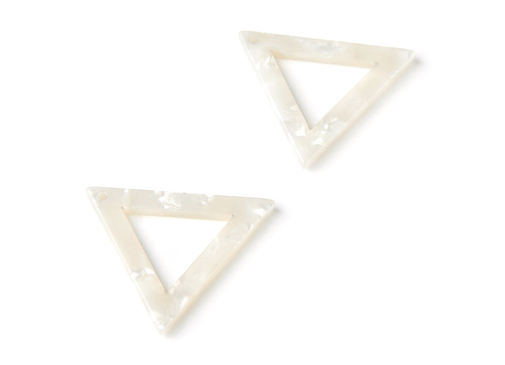 Acetate Triangle Charms - Triangle Earrings and Pendant - Earring Findings - Jewelry Supplies - Color Code: A30 - 22x25x2.5mm - AC1034C - DOMEDBAZAAR